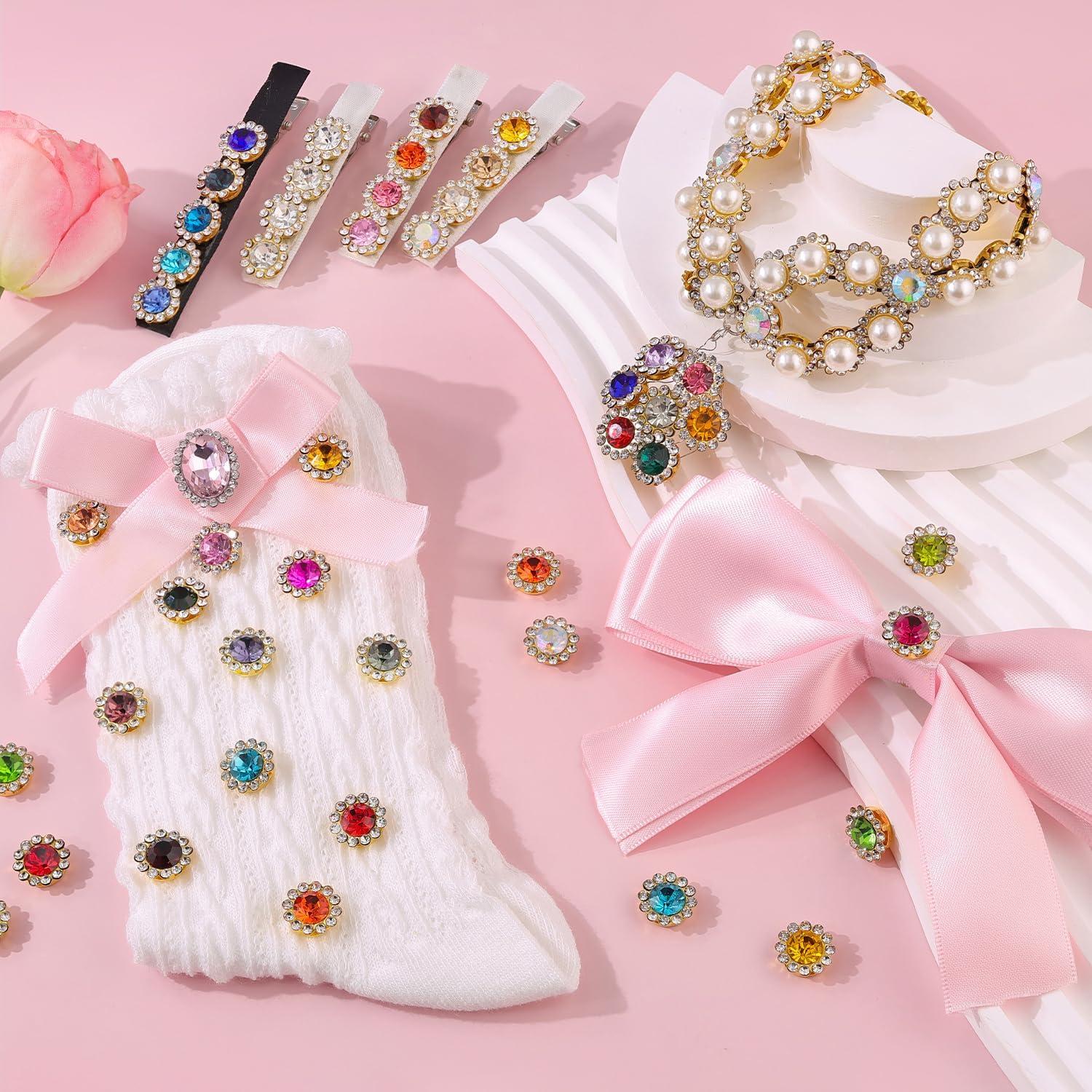 150 Strass de Coser en 25 Colores Mezclados - Cristal de Vidrio