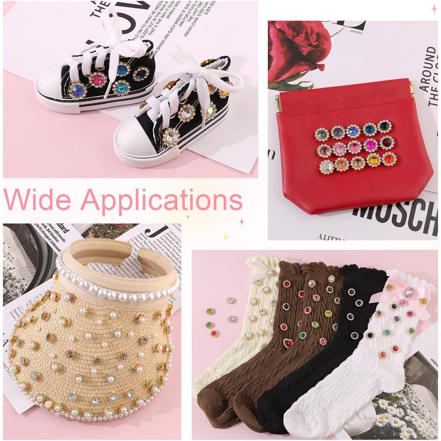 150 Strass de Coser en 25 Colores Mezclados - Cristal de Vidrio