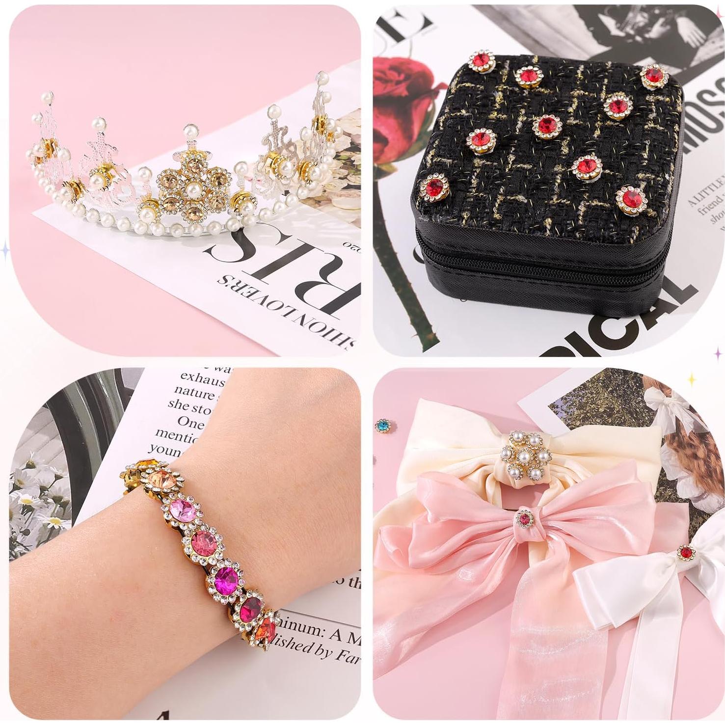 150 Strass de Coser en 25 Colores Mezclados - Cristal de Vidrio