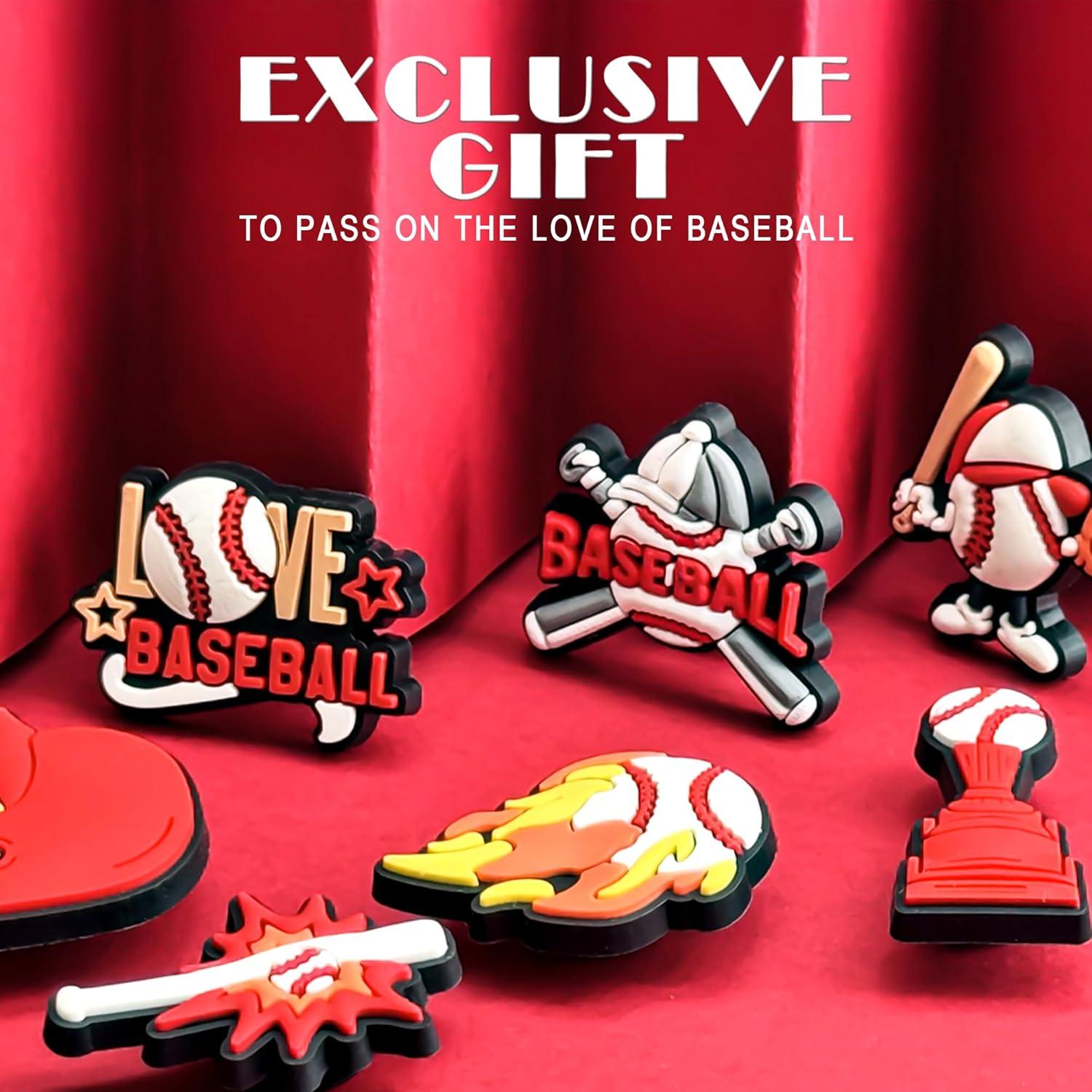 Accesorios para Zapatos Clog YLOKO 9 Pzs Deportes Béisbol