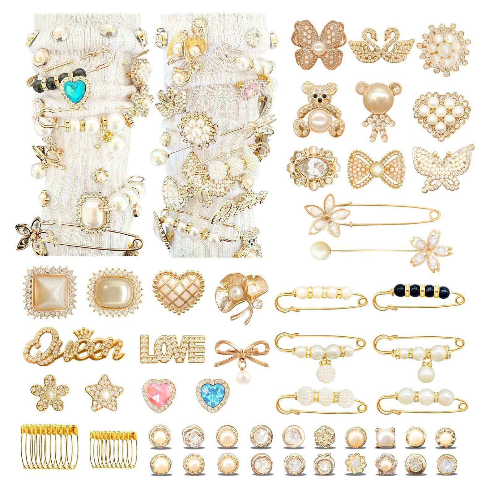 68 Charms para Calcetines y Zapatos - Decoración Brillante