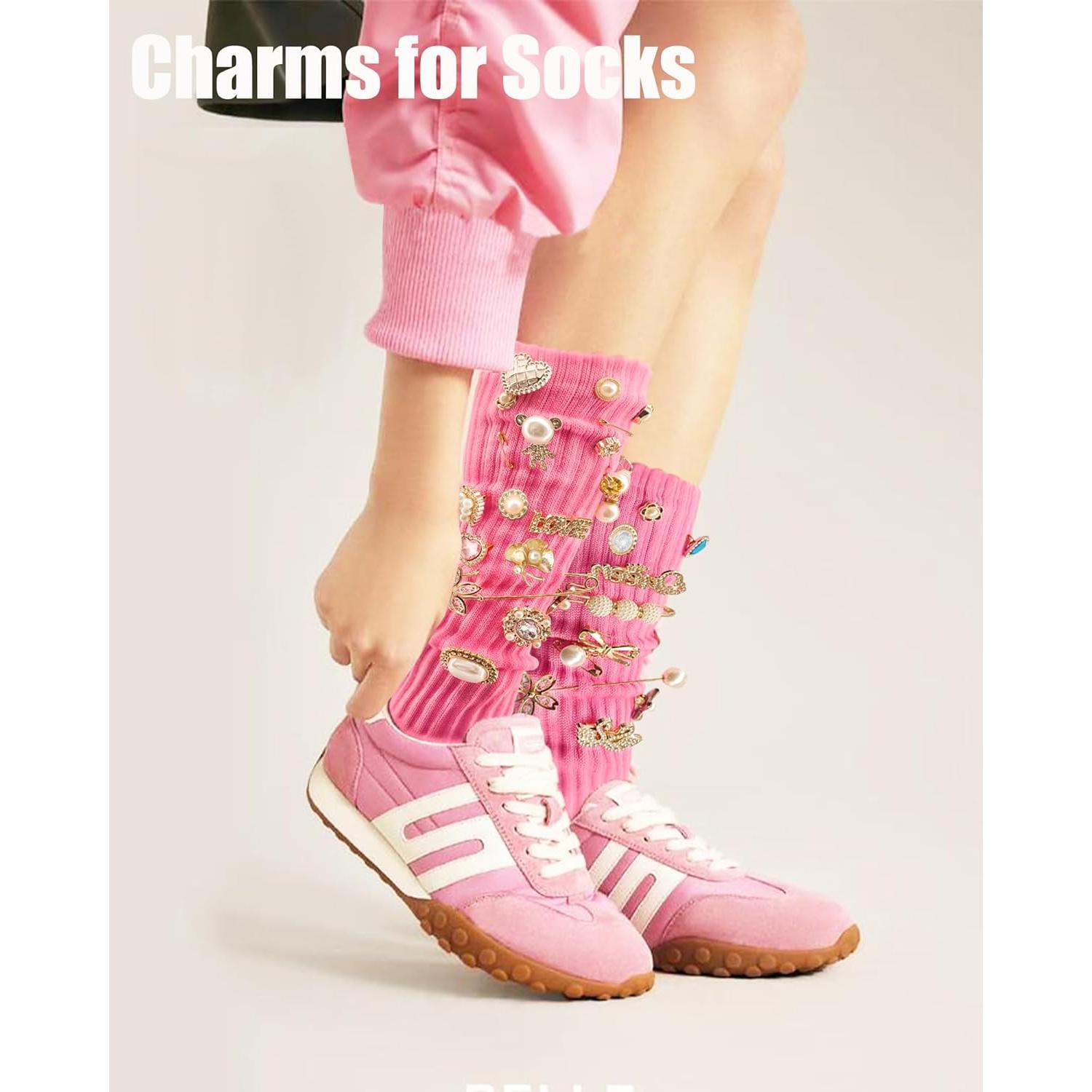 68 Charms para Calcetines y Zapatos - Decoración Brillante