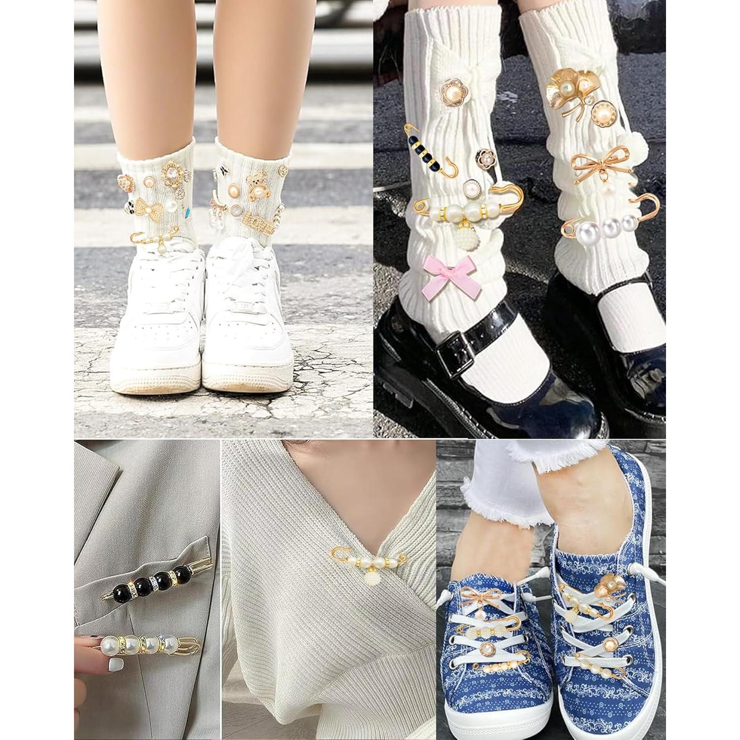 68 Charms para Calcetines y Zapatos - Decoración Brillante