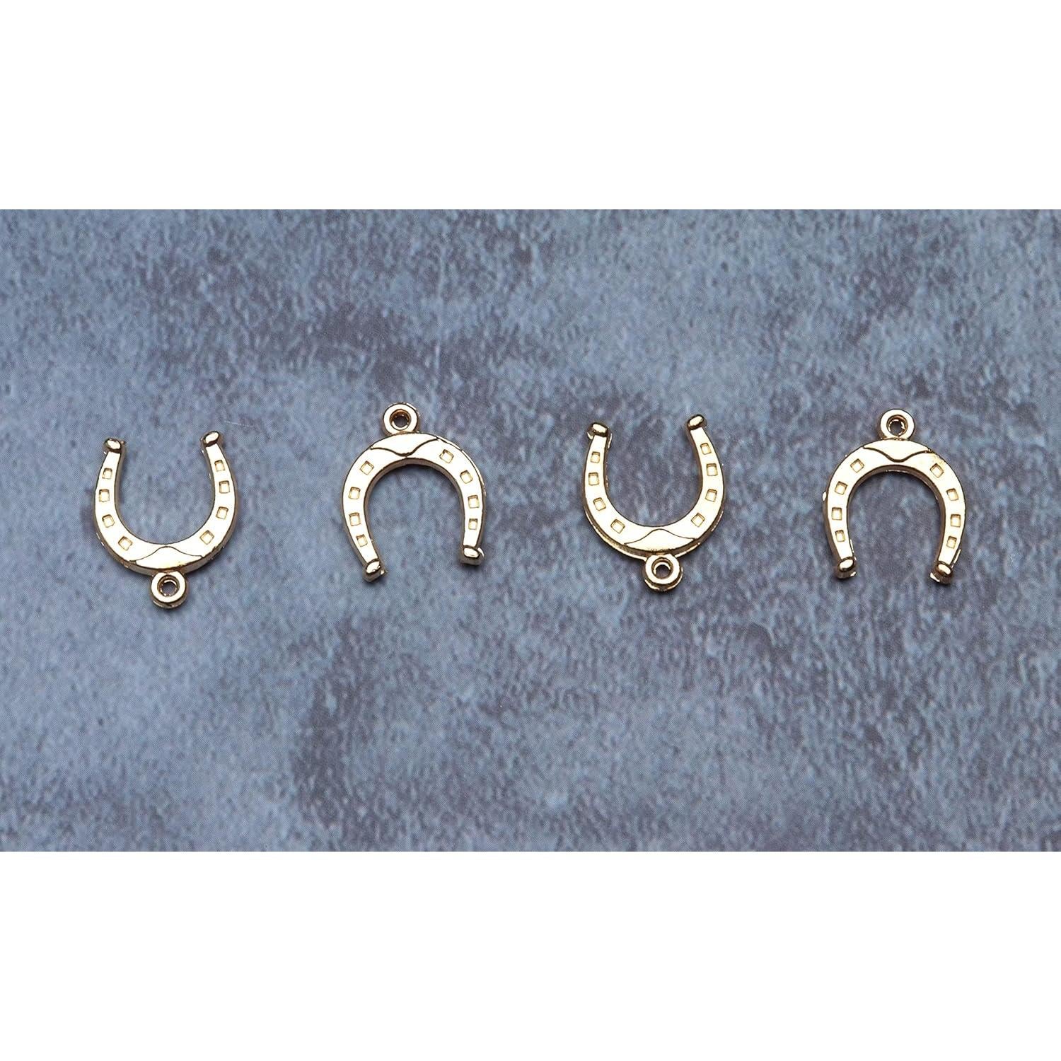 50 Charms de Herradura Metálicos Ruwado para Joyería DIY
