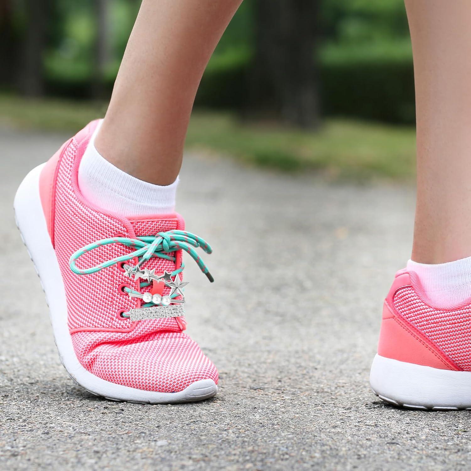 Encantos para Cordones de Zapatillas Cobee - 16 Piezas Plata