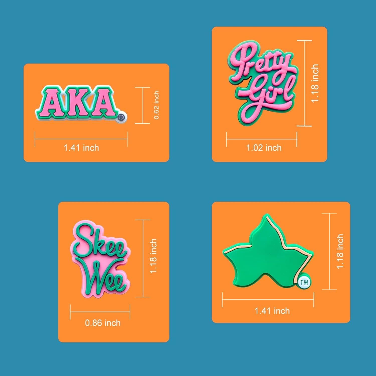 Encantos de Decoración para Zapatos Clog Chionwen 14 Piezas Rosa