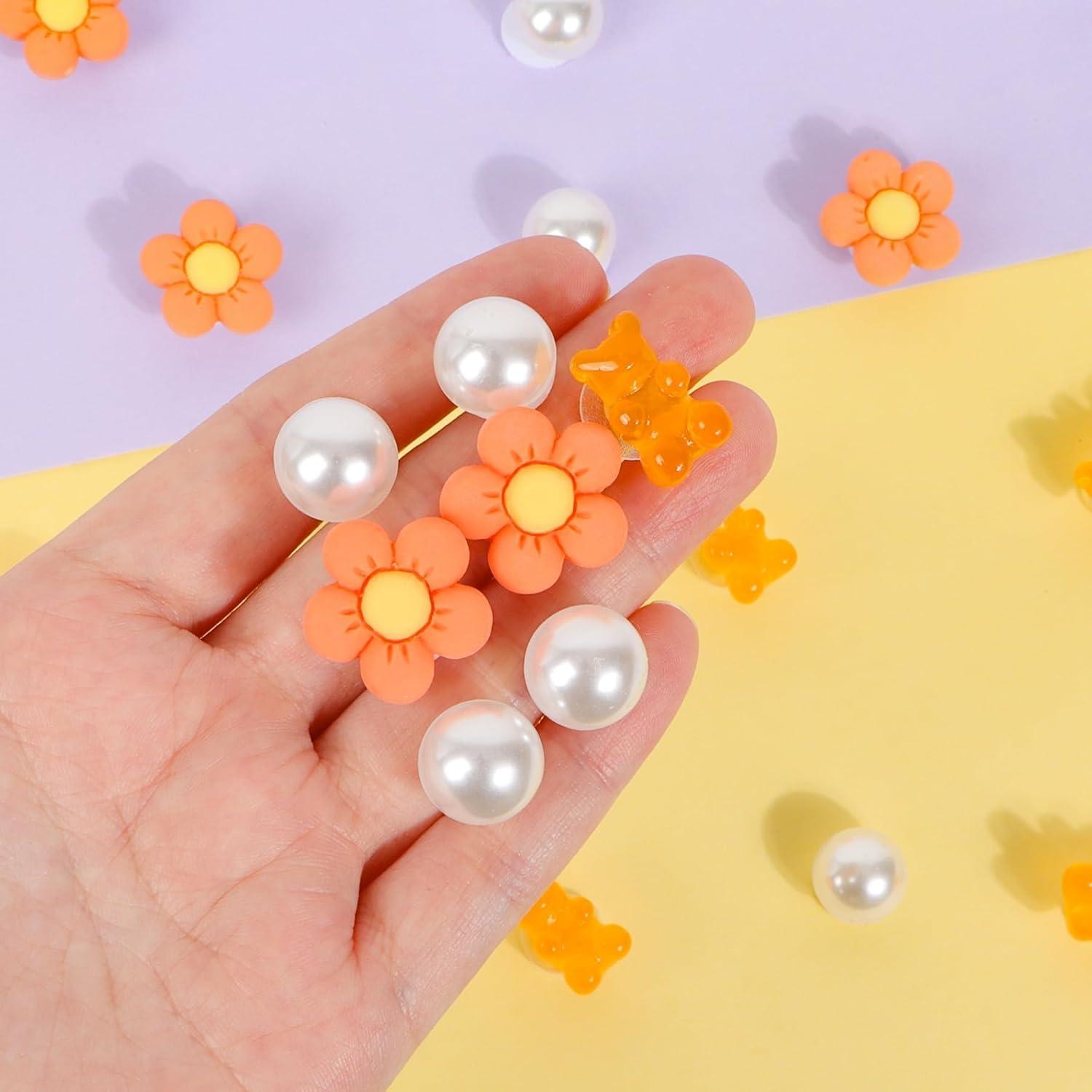 Encantos para Zapatos de Mujer WharFlag - 27 Piezas Coloridas