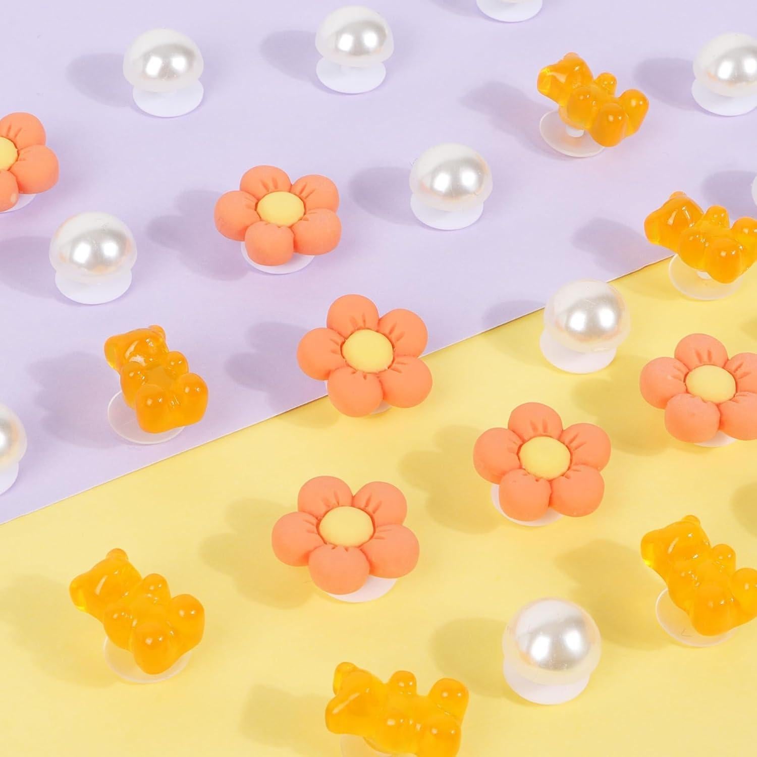 Encantos para Zapatos de Mujer WharFlag - 27 Piezas Coloridas