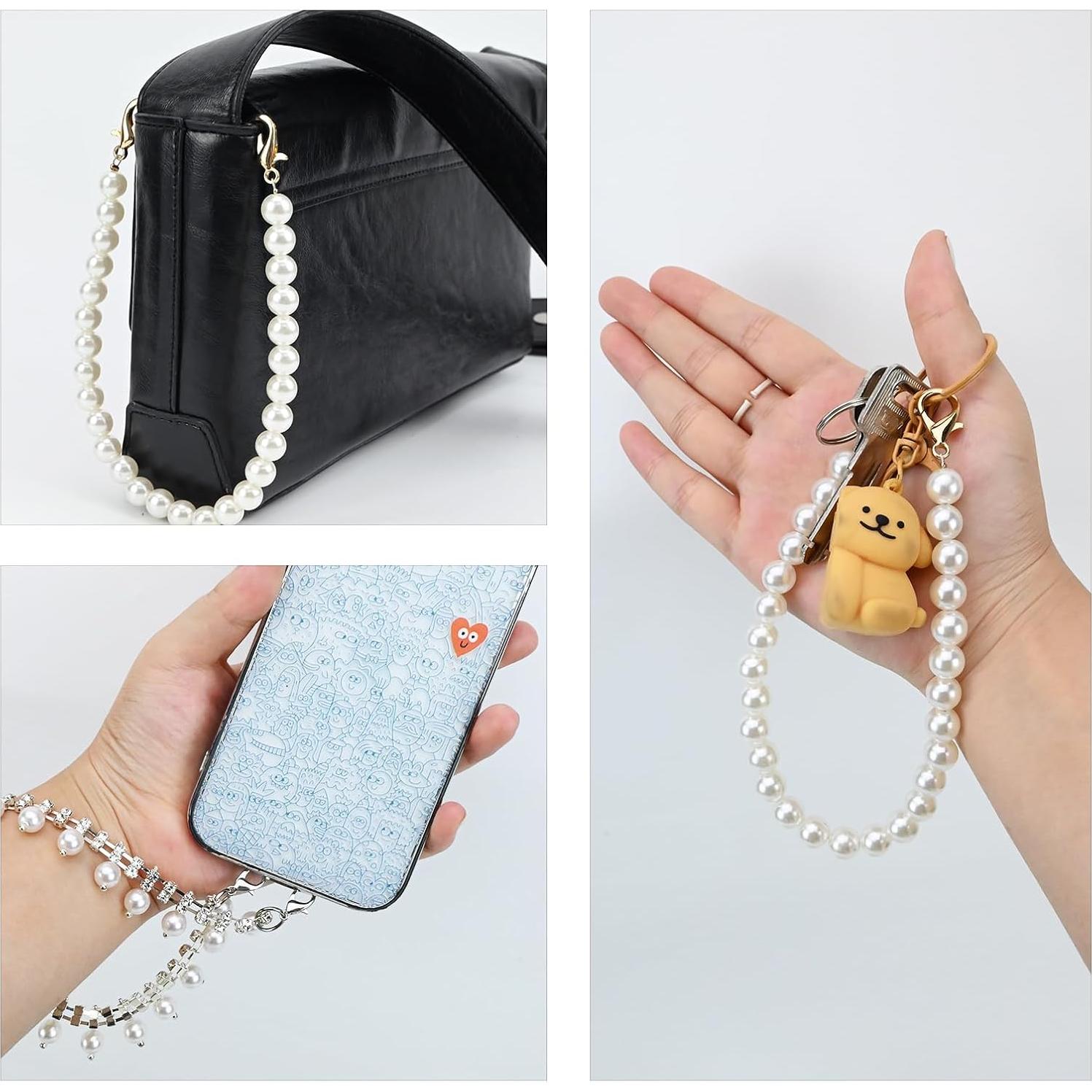 4 Piezas Cadena de Zapato SDIDVIEXPERT con Lazo de Perla