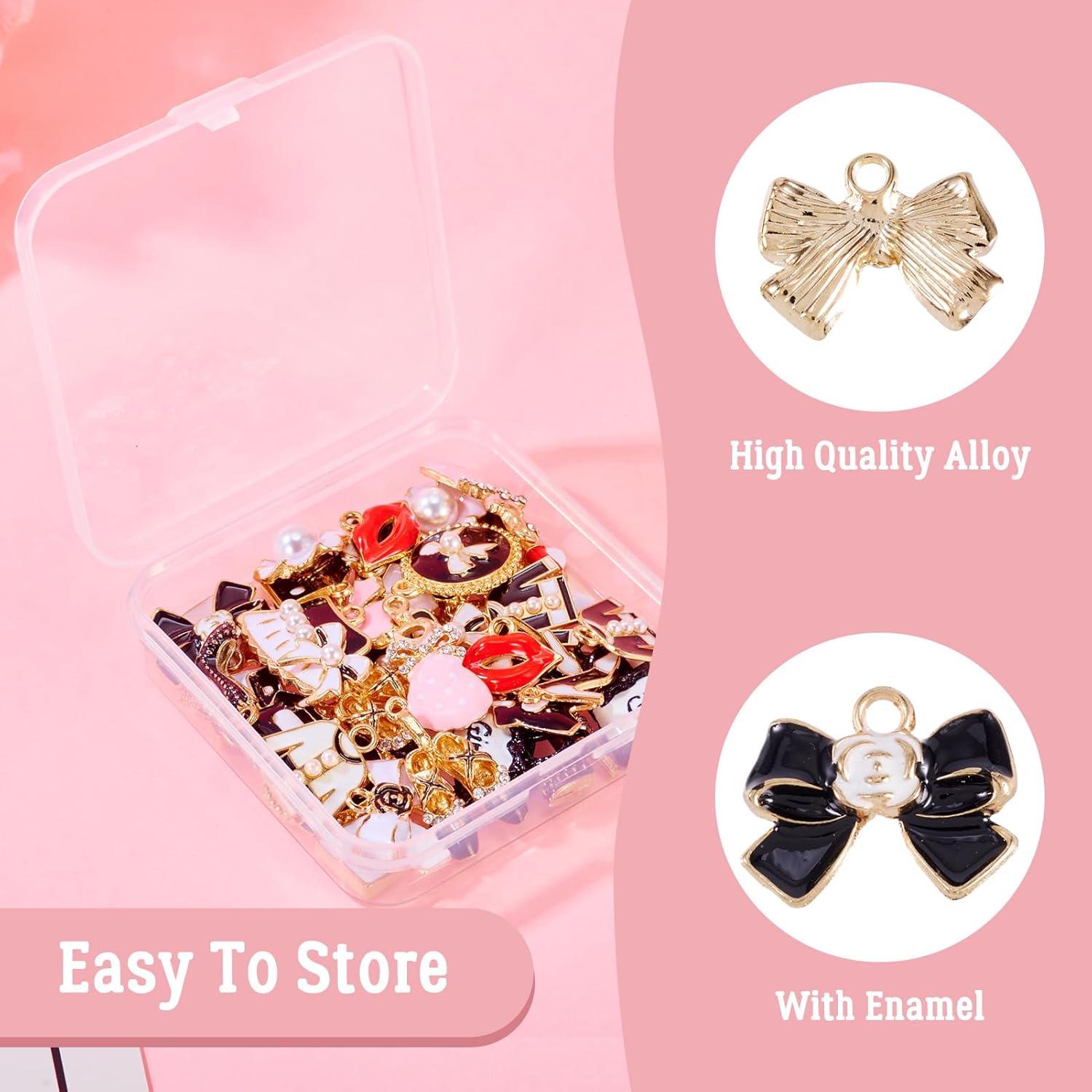 40 Encantos de Esmalte Cheriswelry para Joyería DIY - Moda