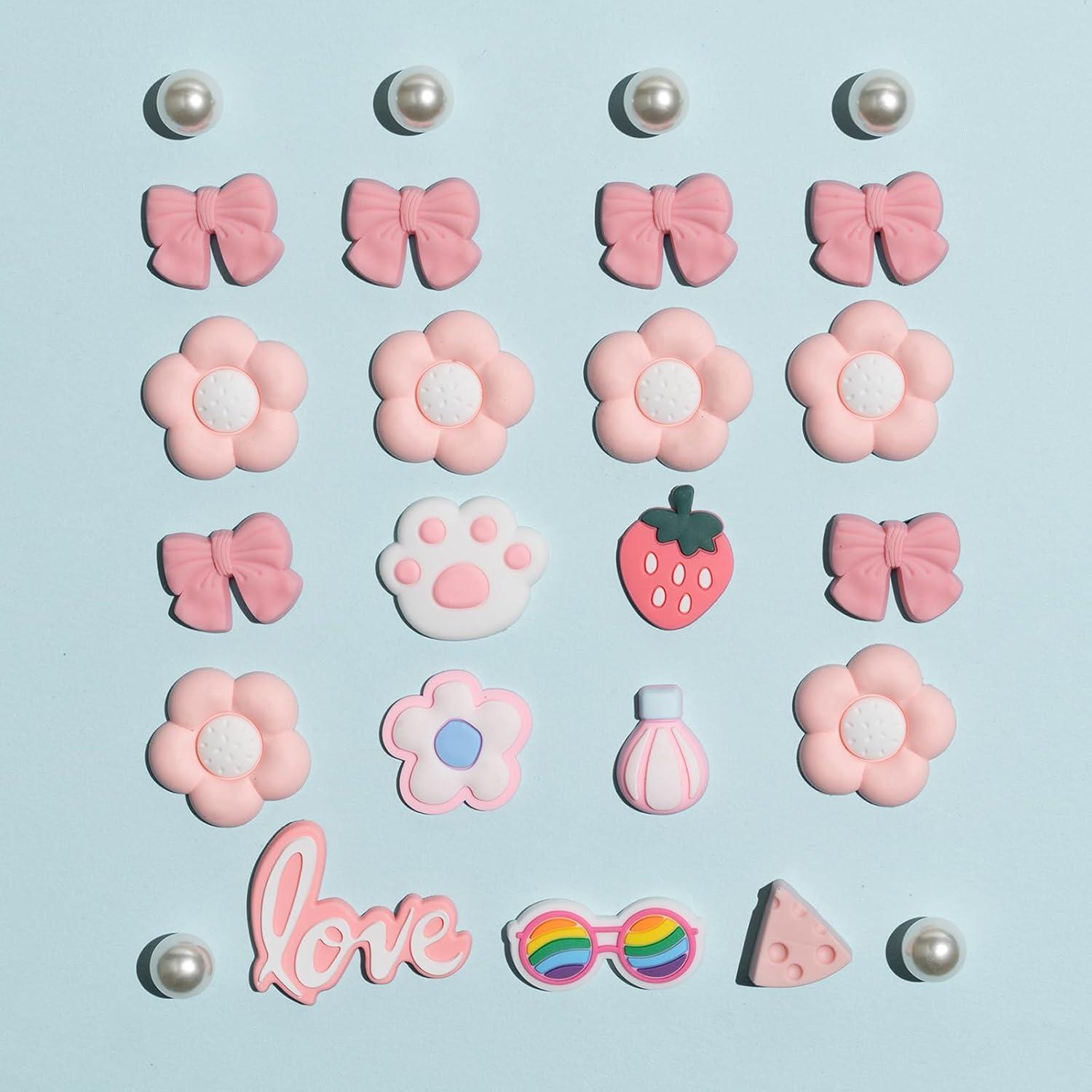 Encantadores de Zapatos para Niñas y Mujeres - 25 Piezas DIY Coloridos