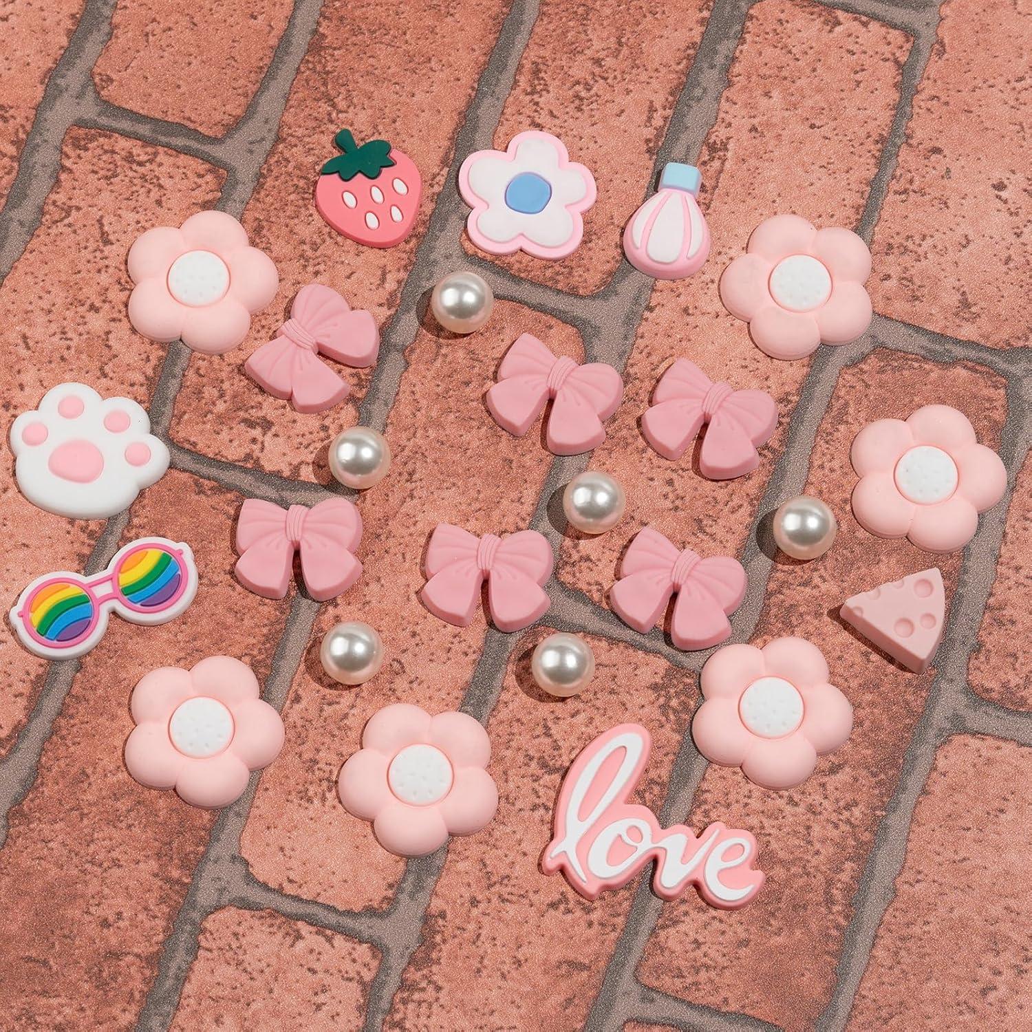 Encantadores de Zapatos para Niñas y Mujeres - 25 Piezas DIY Coloridos