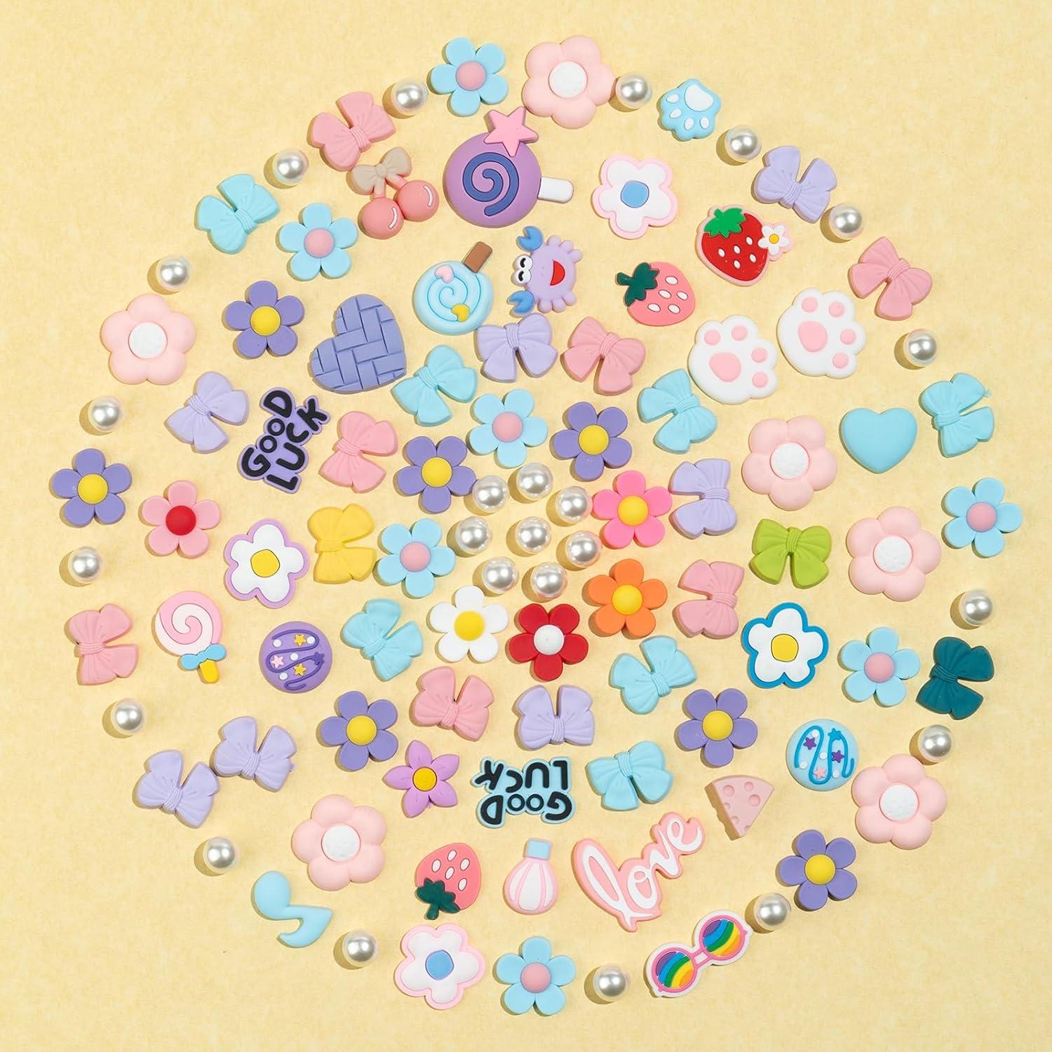 Encantadores de Zapatos para Niñas y Mujeres - 25 Piezas DIY Coloridos