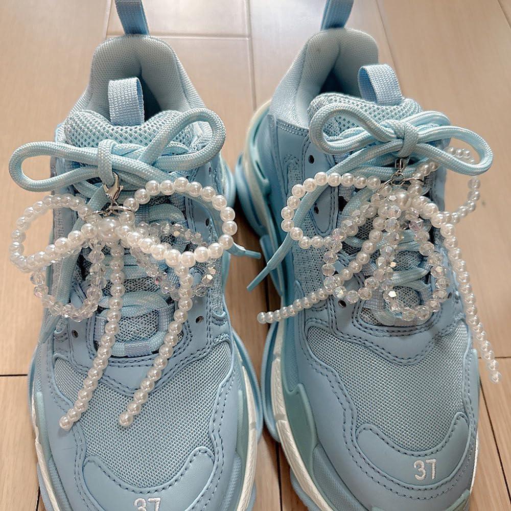 Encantos de Zapato con Lazos de Perlas Liu Jun - 2 Pcs