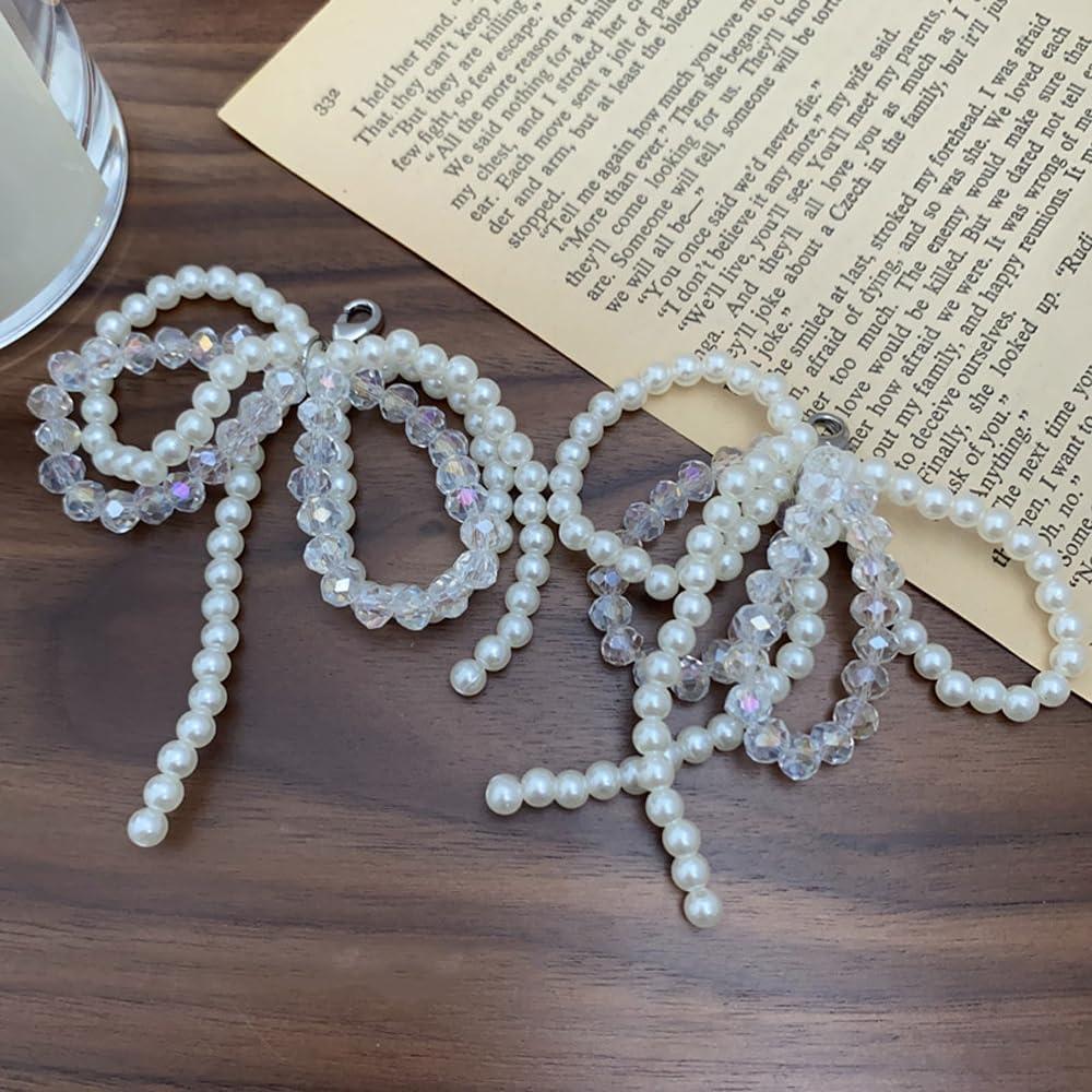 Encantos de Zapato con Lazos de Perlas Liu Jun - 2 Pcs