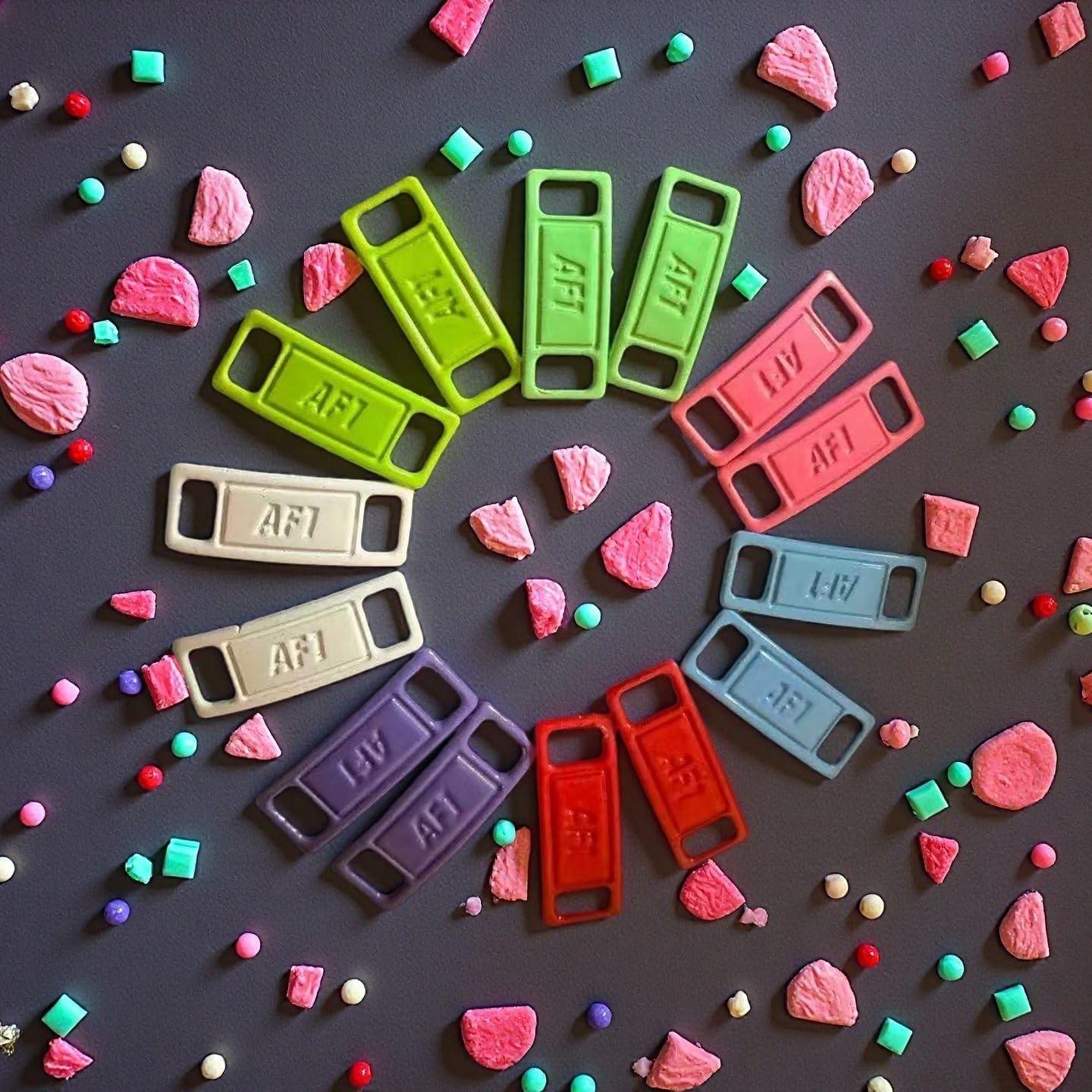 Encantos de Cuerda Coloridos para Zapatillas Nike Air Force 1