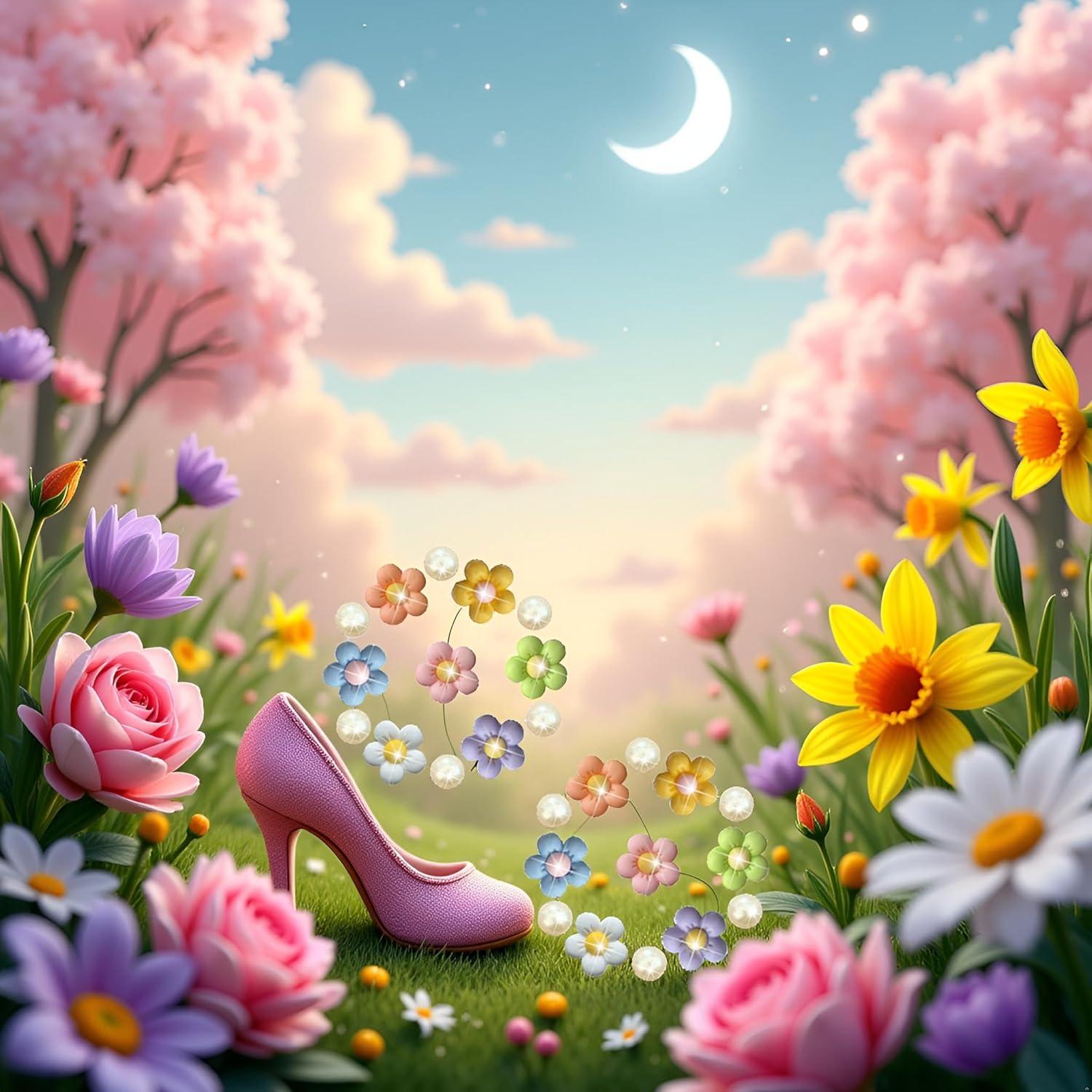 24 Charms de Flores Coloridas PurYupearl para Sandalias y Pulseras