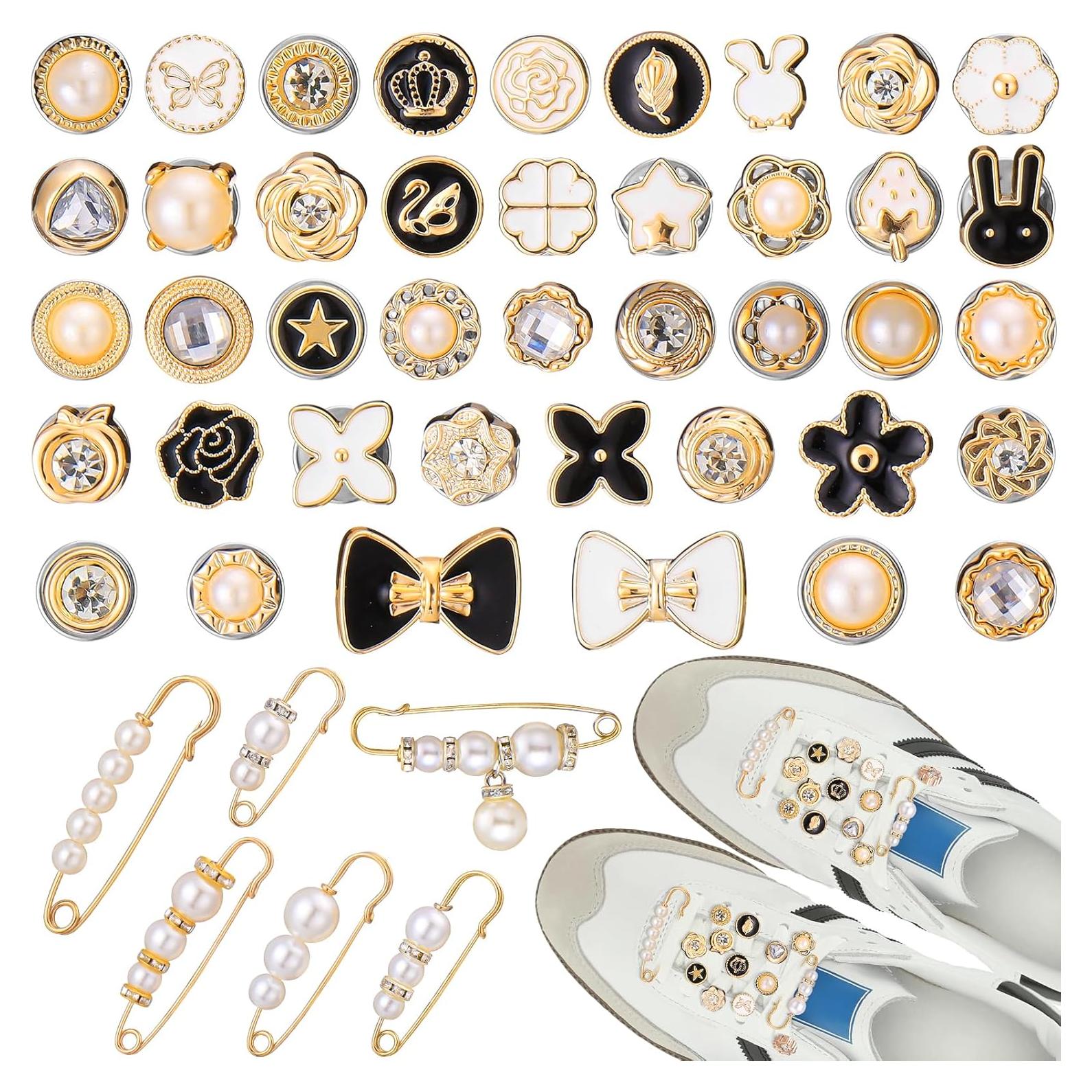 Encantos para Zapatos AIERSA - Set de 106 Pins Elegantes