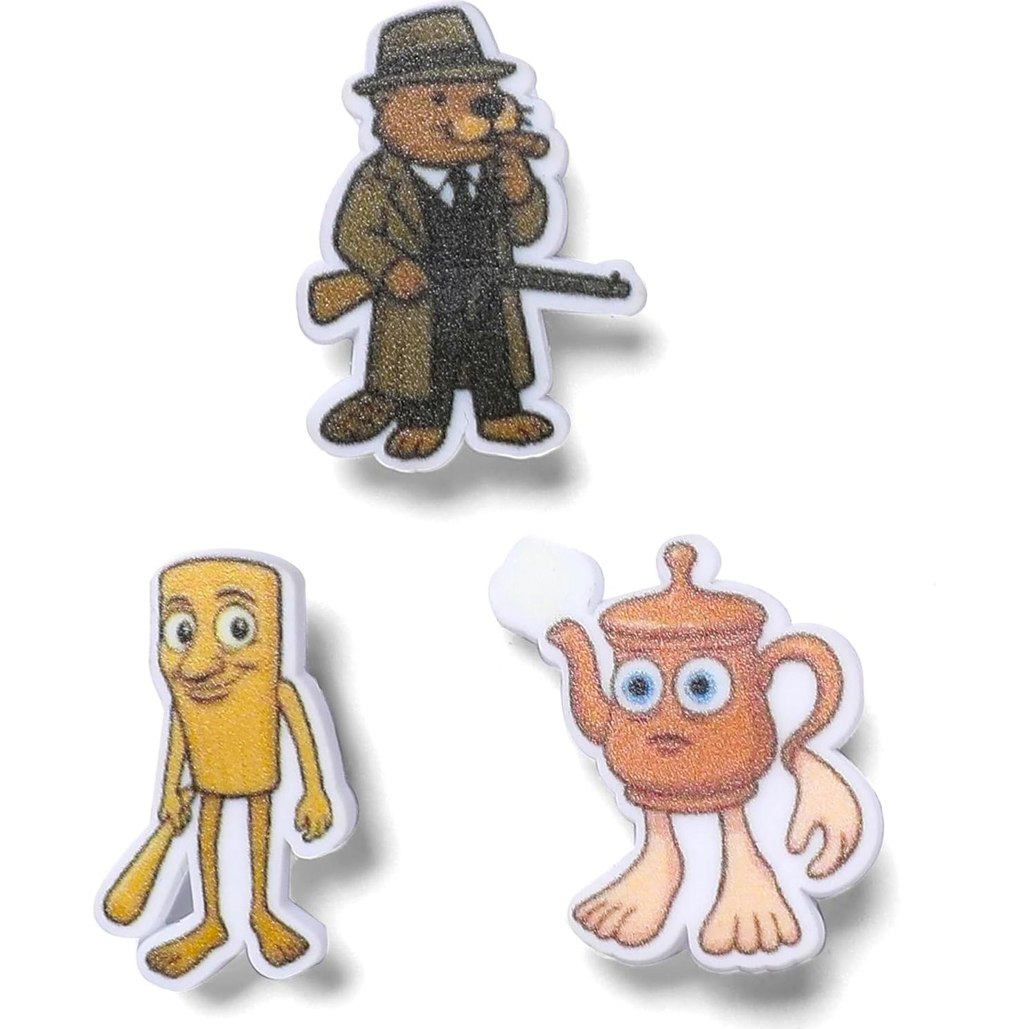 Encantos para Zapatos Niños Niñas 4-9 Años Marrón Mar Montaña