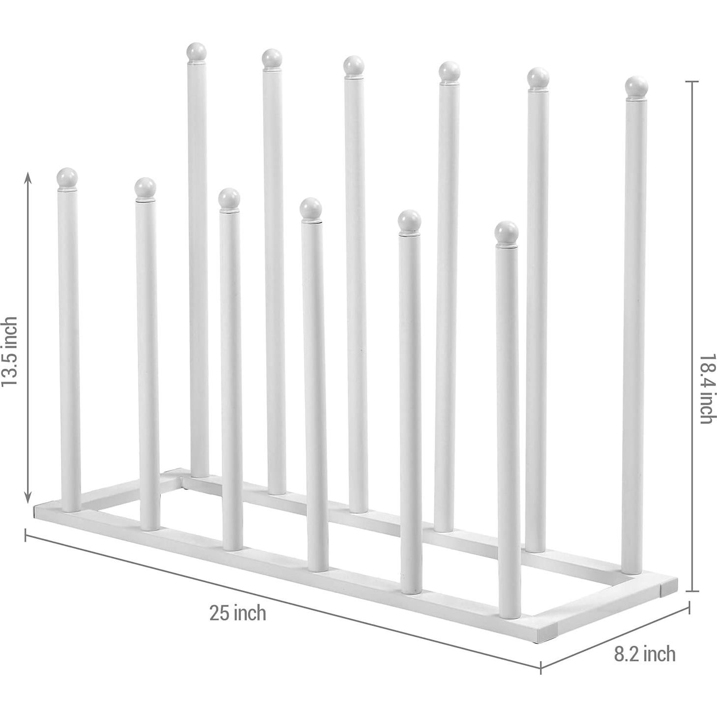 Organizador de Botas y Zapatos MyGift Metal Blanco 6 Pares