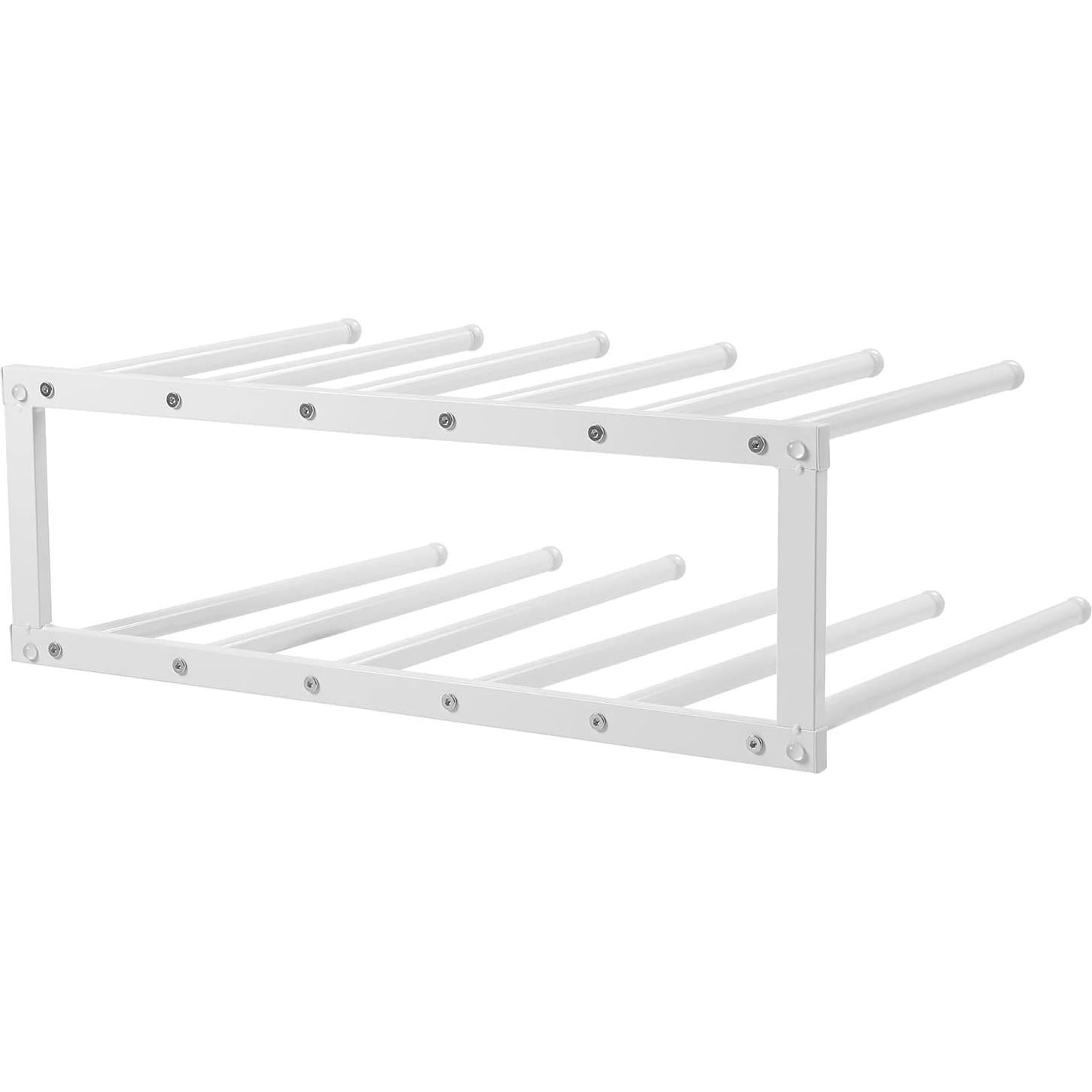 Organizador de Botas y Zapatos MyGift Metal Blanco 6 Pares