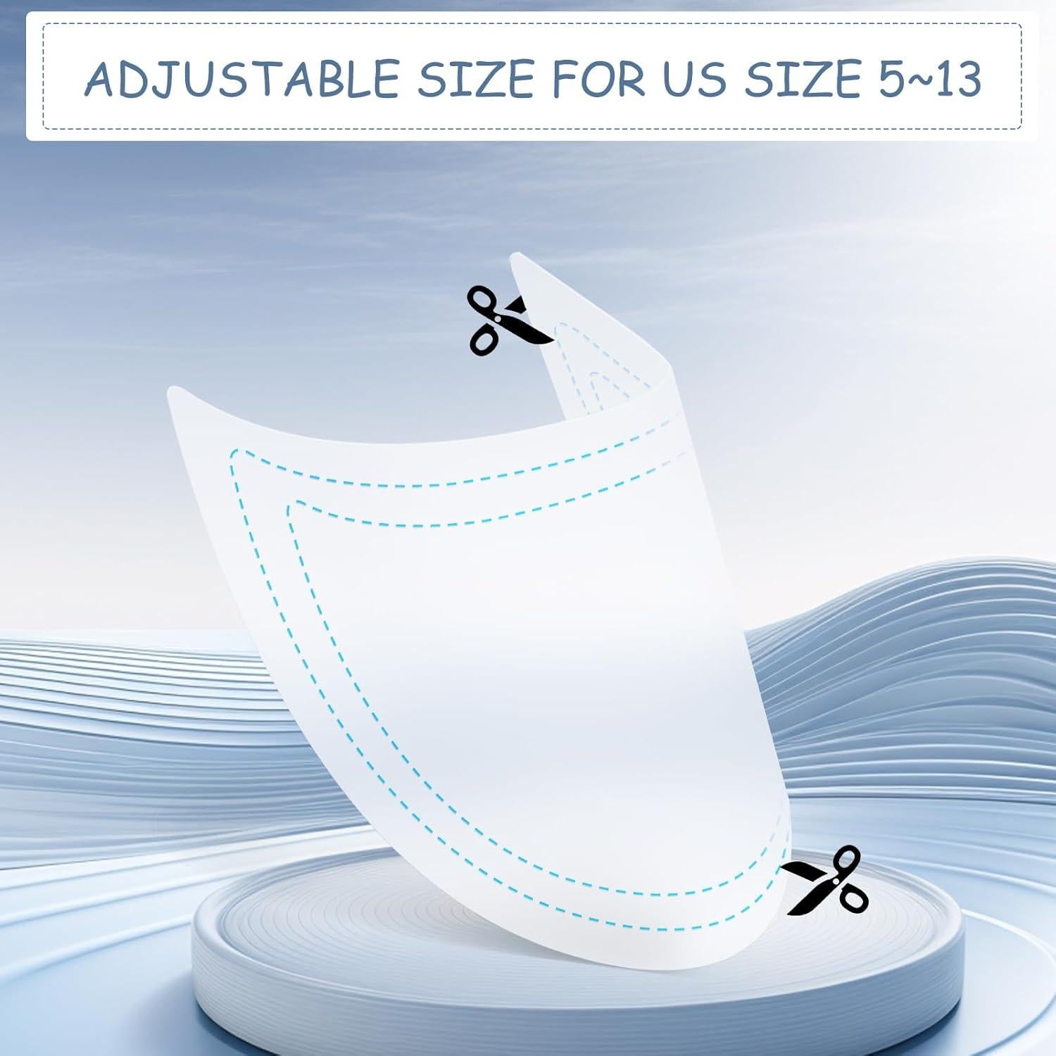 16 Piezas Estiradores de Zapatos Ajustables PP para Hombres y Mujeres