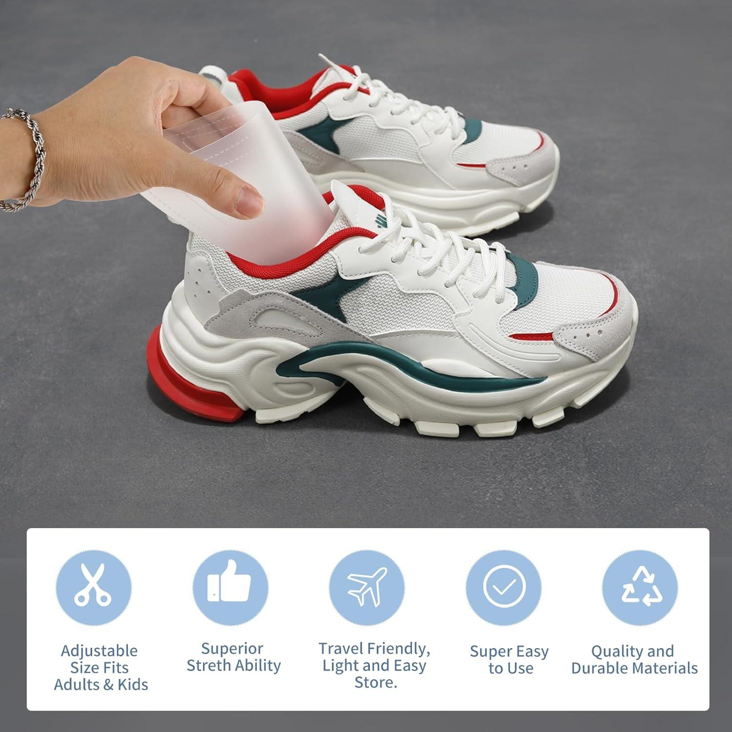 16 Piezas Estiradores de Zapatos Ajustables PP para Hombres y Mujeres