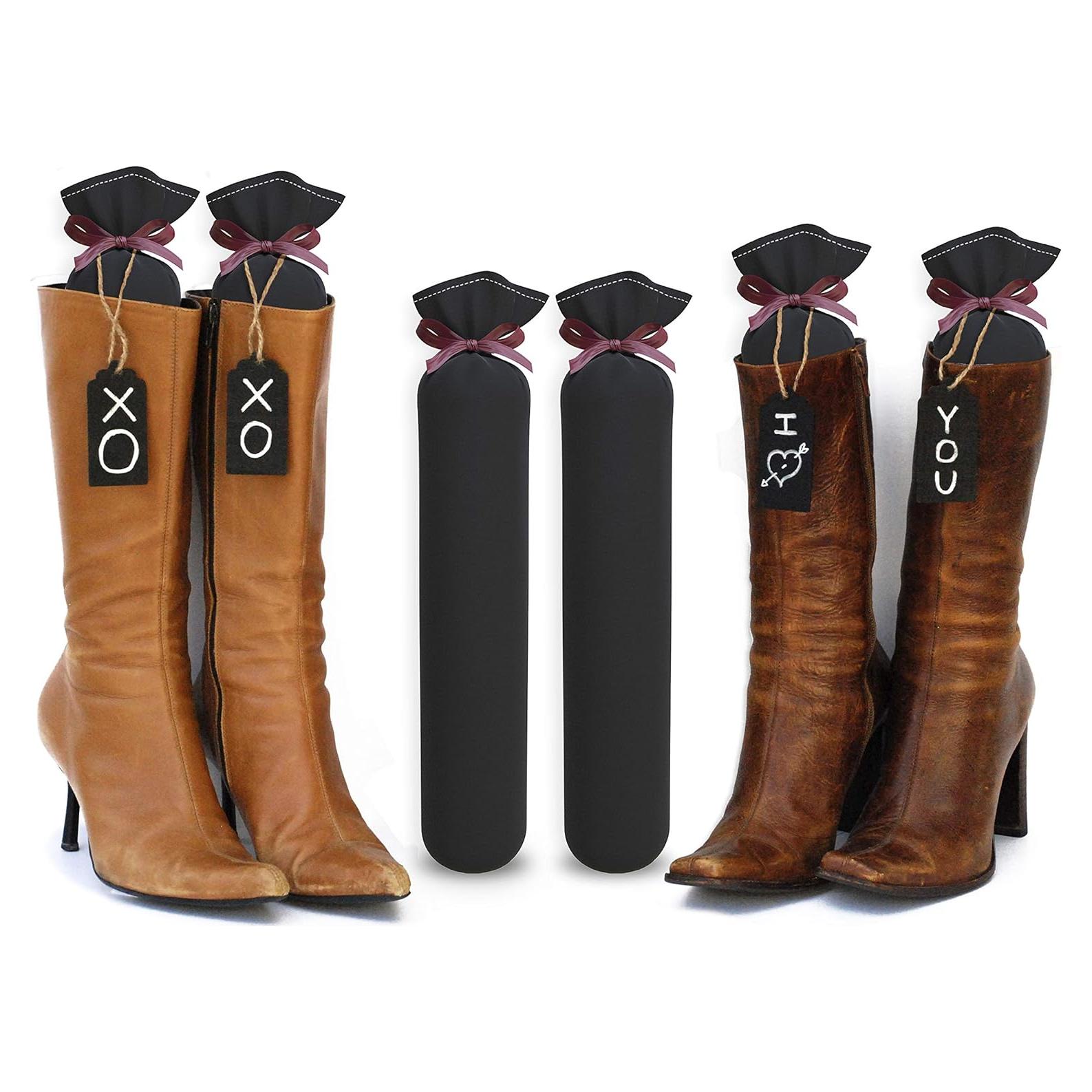 Soportes para Botas de Algodón 100% - Negro - Organizador de Closet