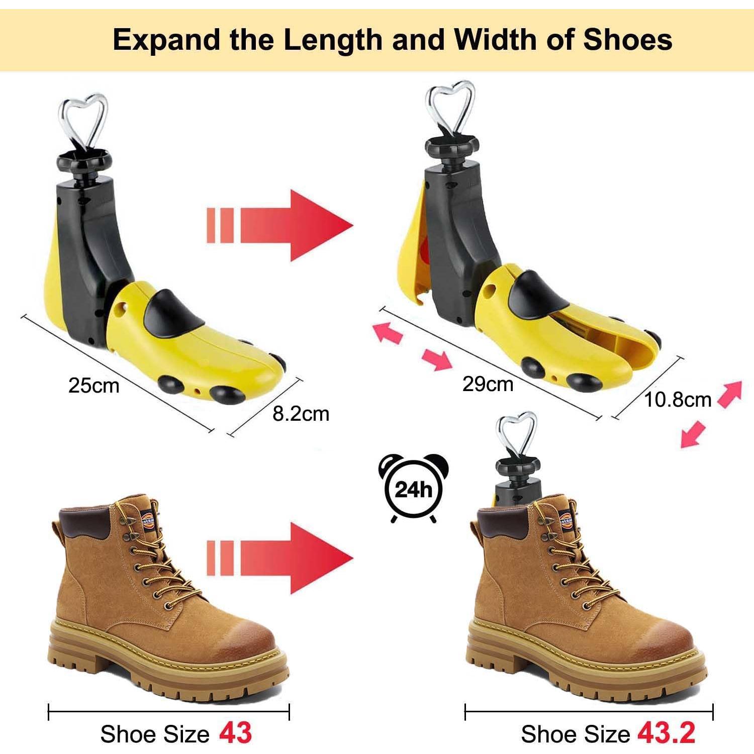 Estirador de Zapatos Universal Amarillo - Ajuste Hombre/Mujer