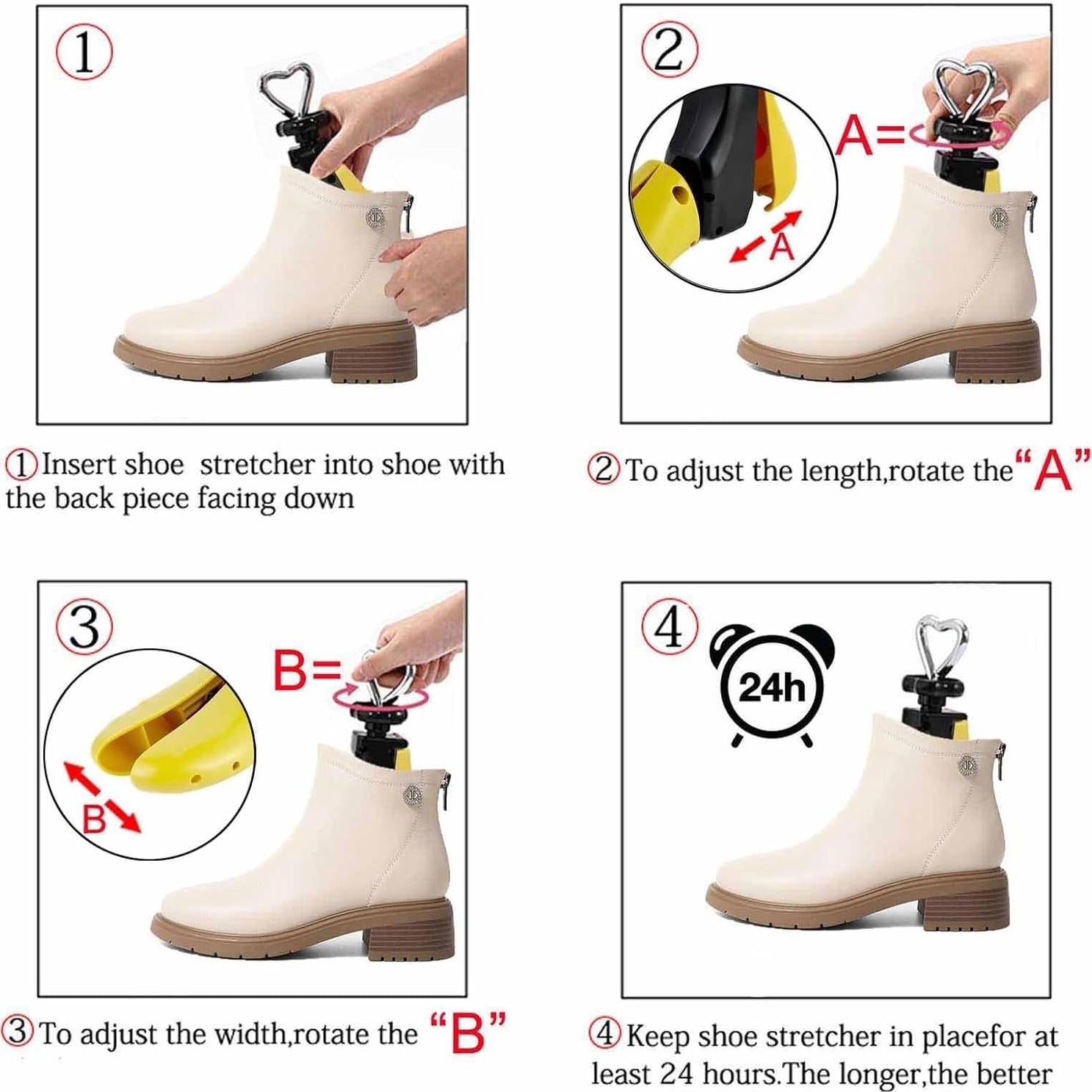 Estirador de Zapatos Universal Amarillo - Ajuste Hombre/Mujer