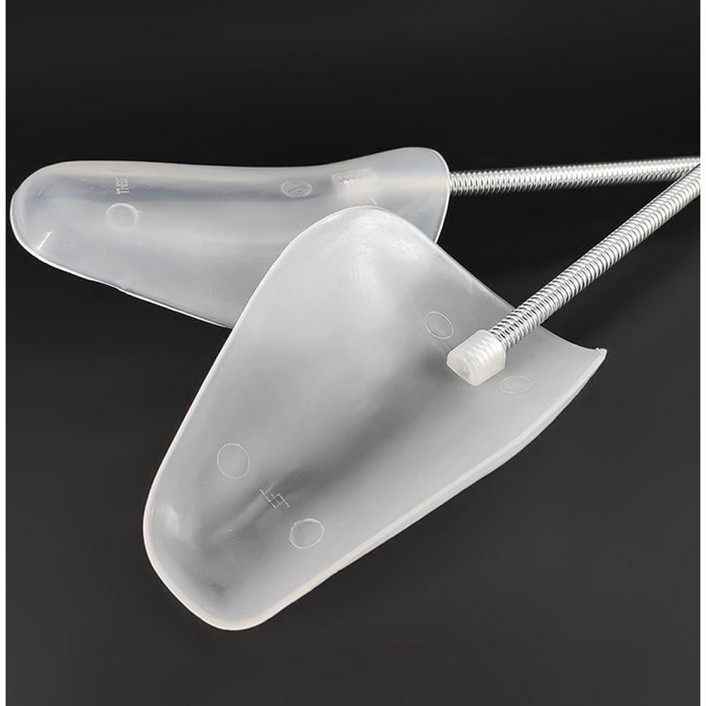 2 Pares de Árboles de Zapatos Plástico Negro 27 cm Ajustables