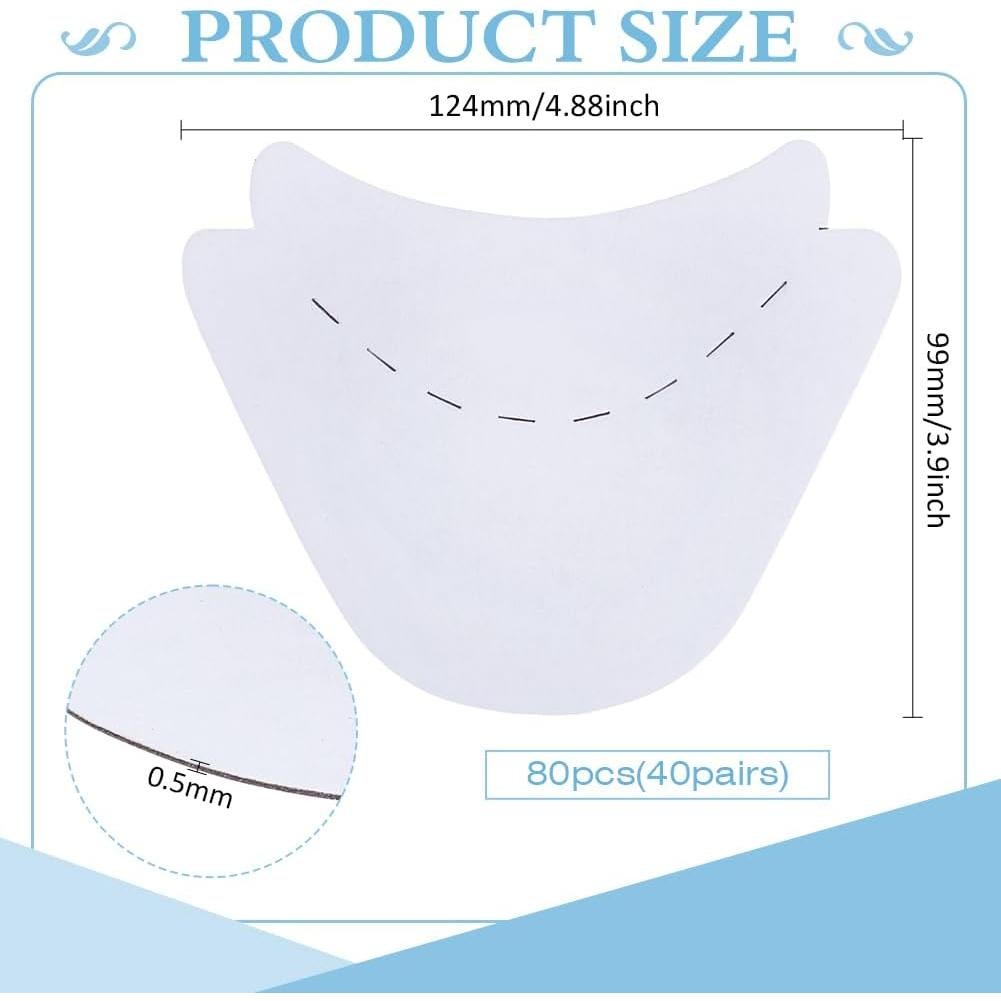 Soportes de Cartón para Zapatos BENECREAT 40 Pares 12.4x9.9 cm