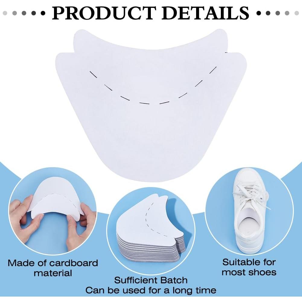 Soportes de Cartón para Zapatos BENECREAT 40 Pares 12.4x9.9 cm
