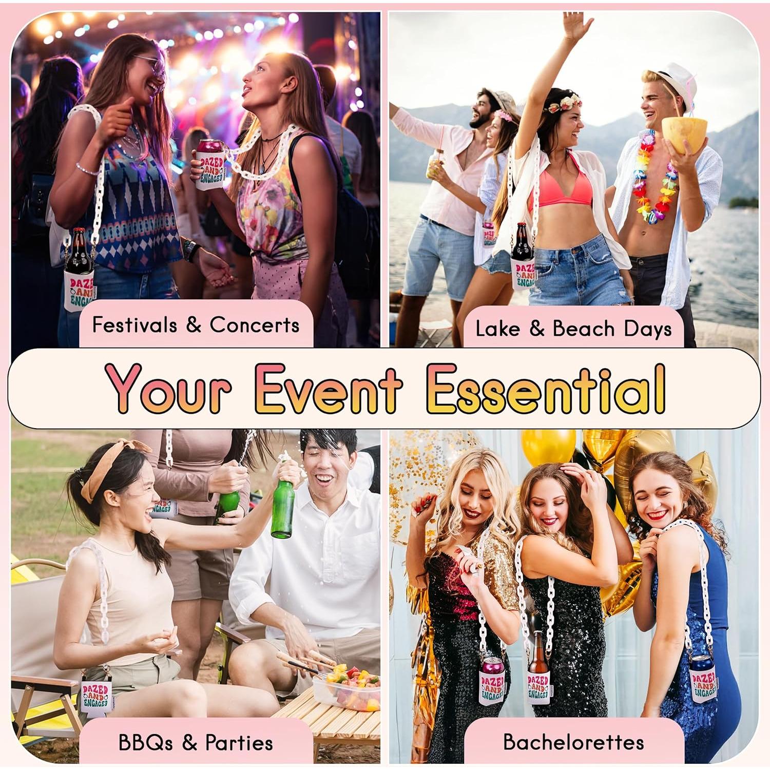 Manga Enfriadora de Neopreno Beverage Besties con Cadena