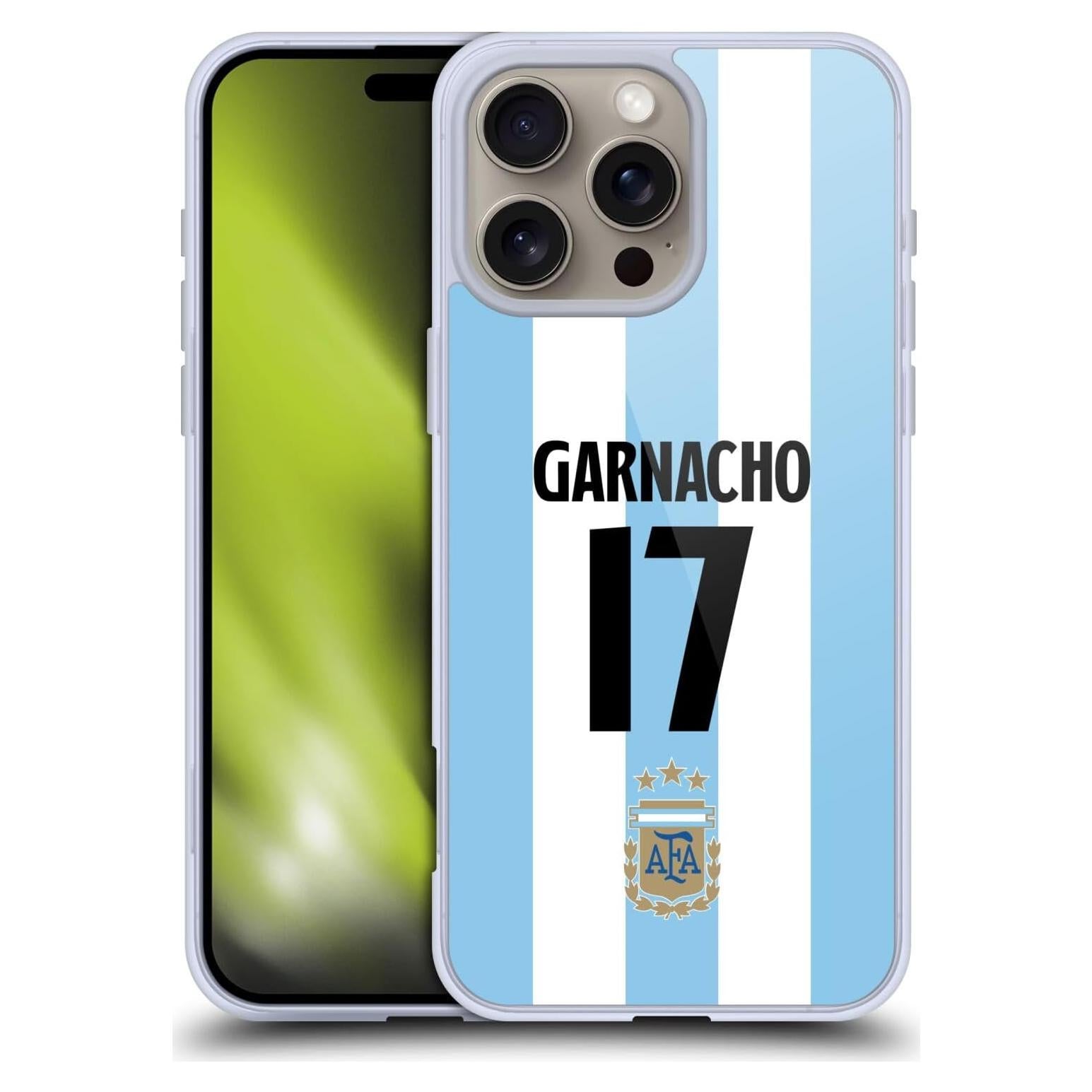 Funda de Gel AFA Alejandro Garnacho para iPhone 16 Pro Max