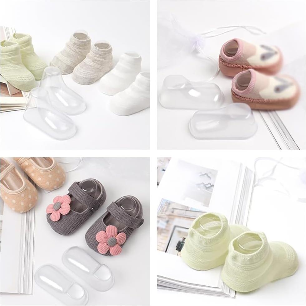50 Moldes de Plástico para Botas de Bebé ccHuDE 8x4x4cm