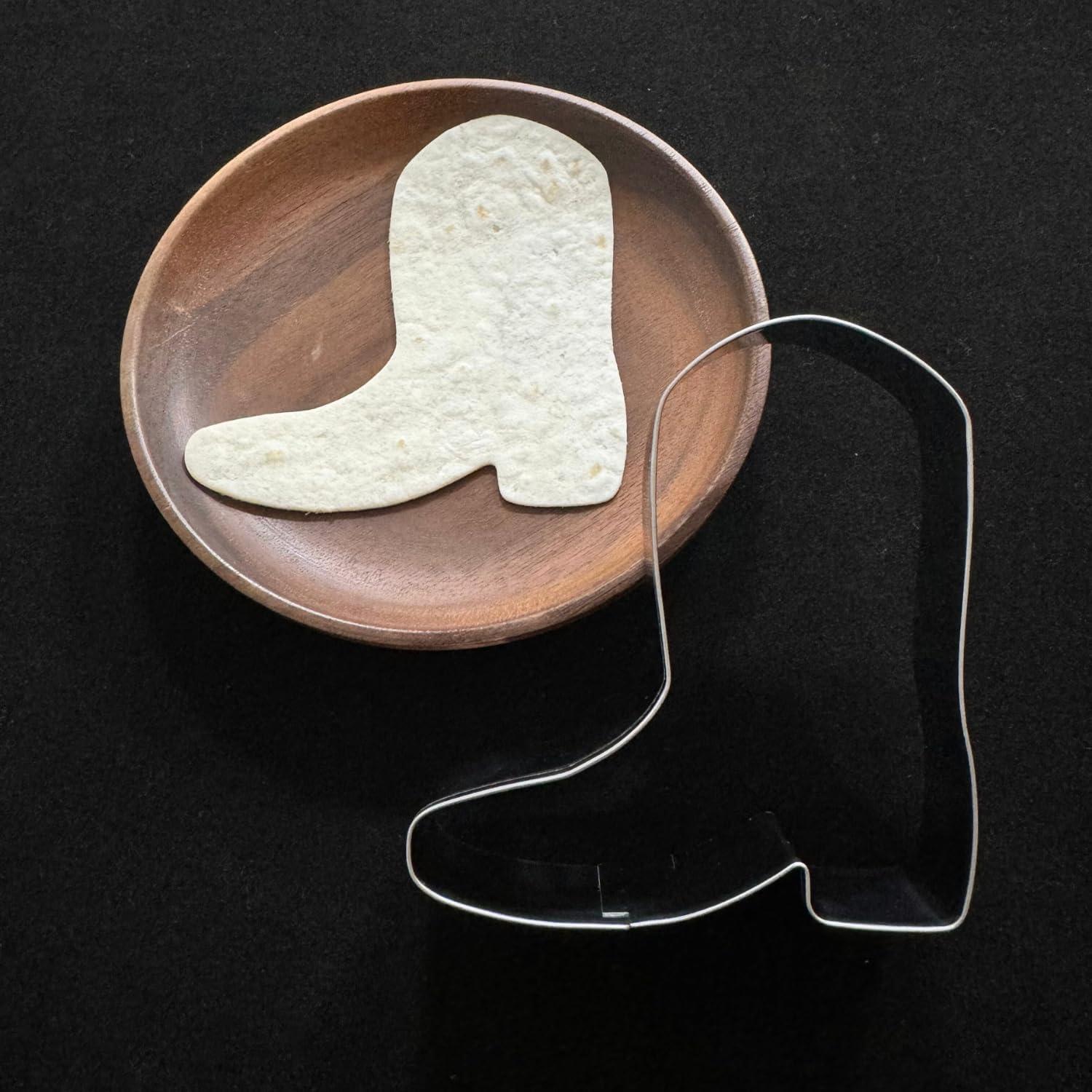 Juego de Cortadores de Galletas Botas y Lazos Auktosmn - 2 Piezas - Acero Inoxidable