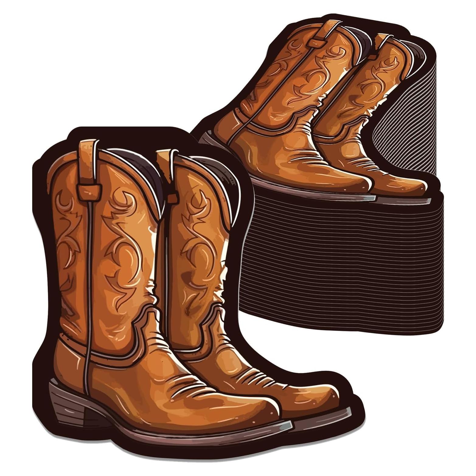 100 Servilletas de Papel Western Bota Cowboy 32x32 cm