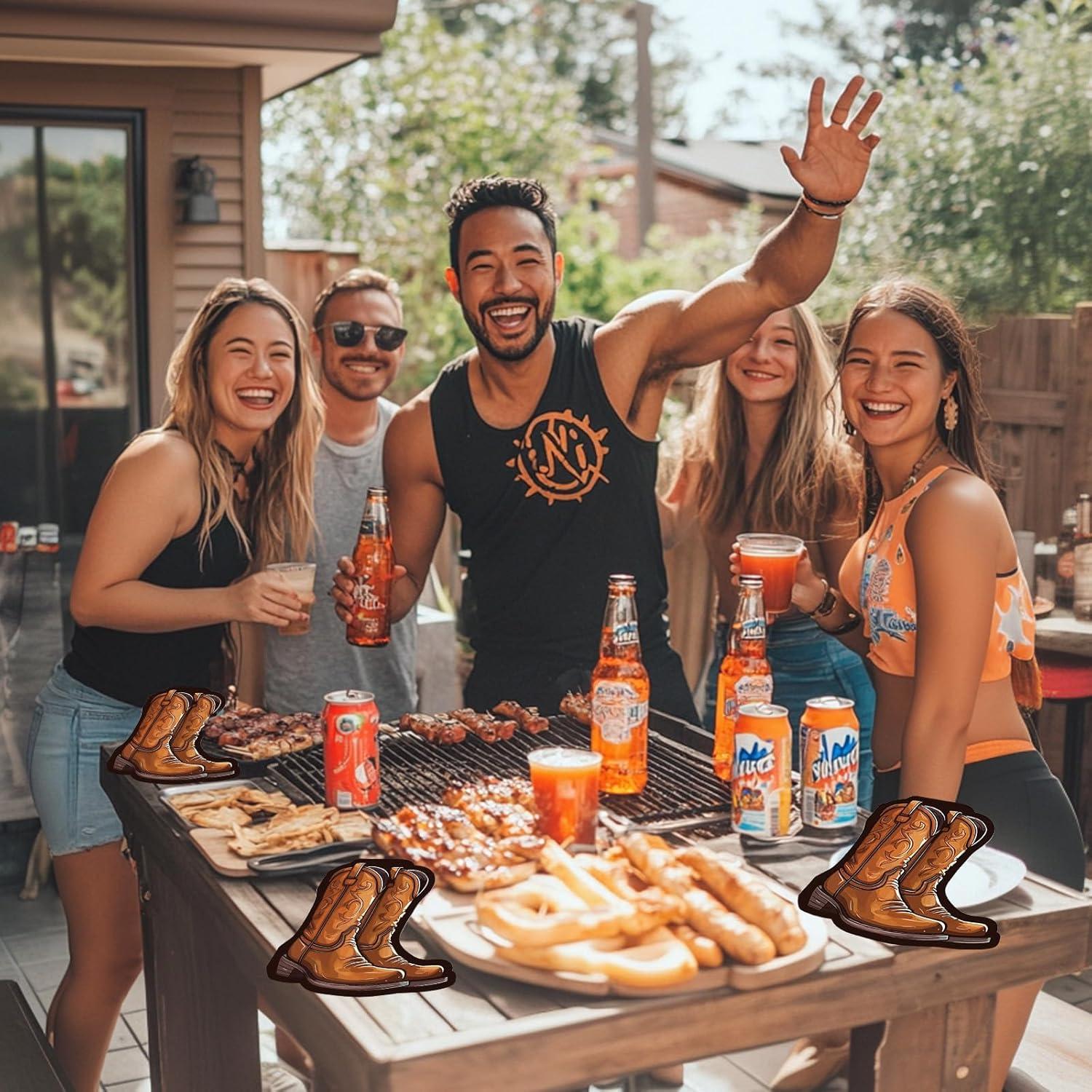 100 Servilletas de Papel Western Bota Cowboy 32x32 cm