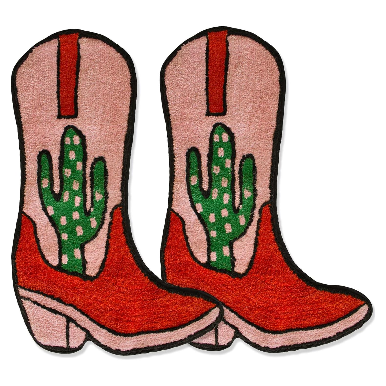 Alfombra de baño antideslizante BIEN BEAU bota vaquera 84x51cm