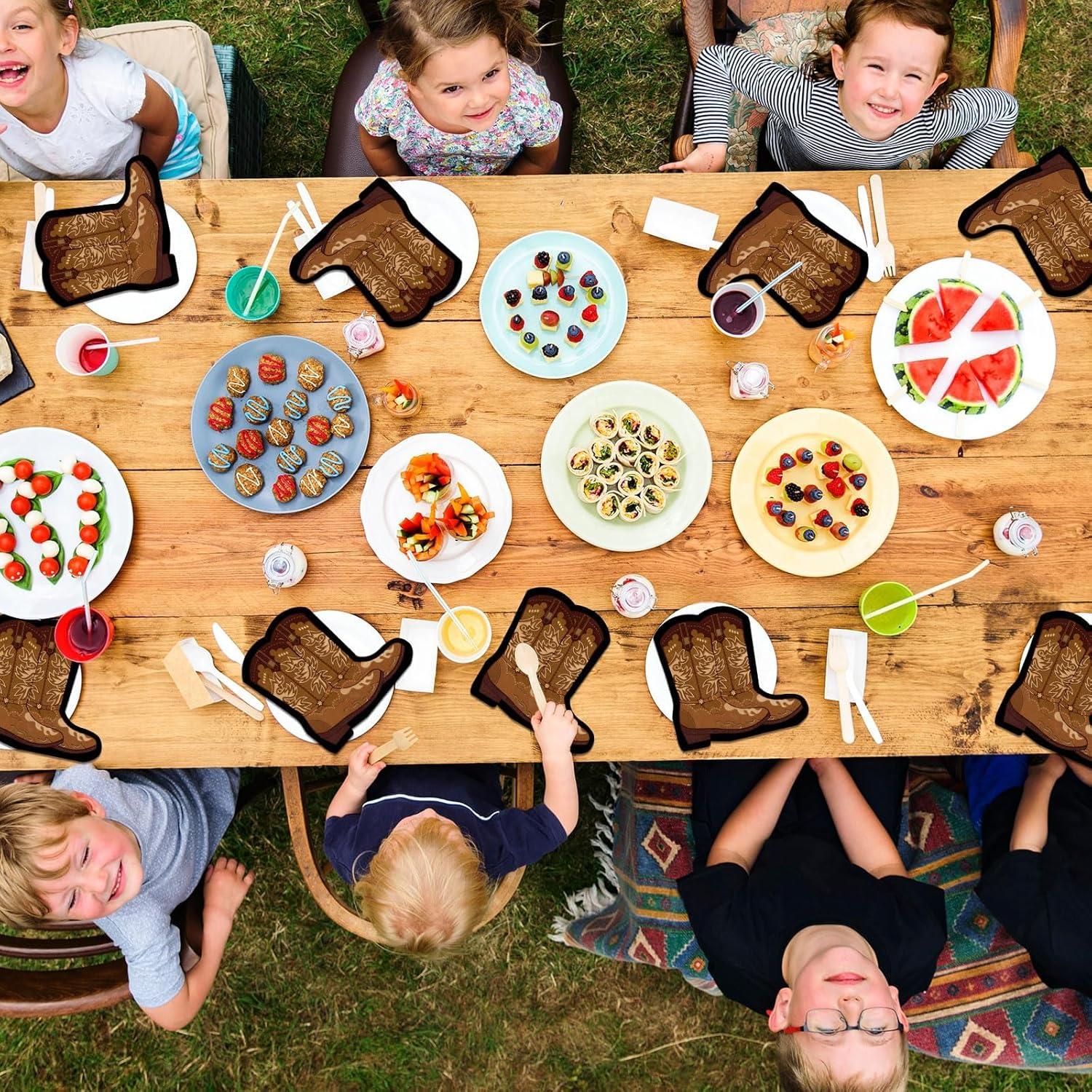 50 Servilletas en Forma de Bota de Vaquero Justforjoyful