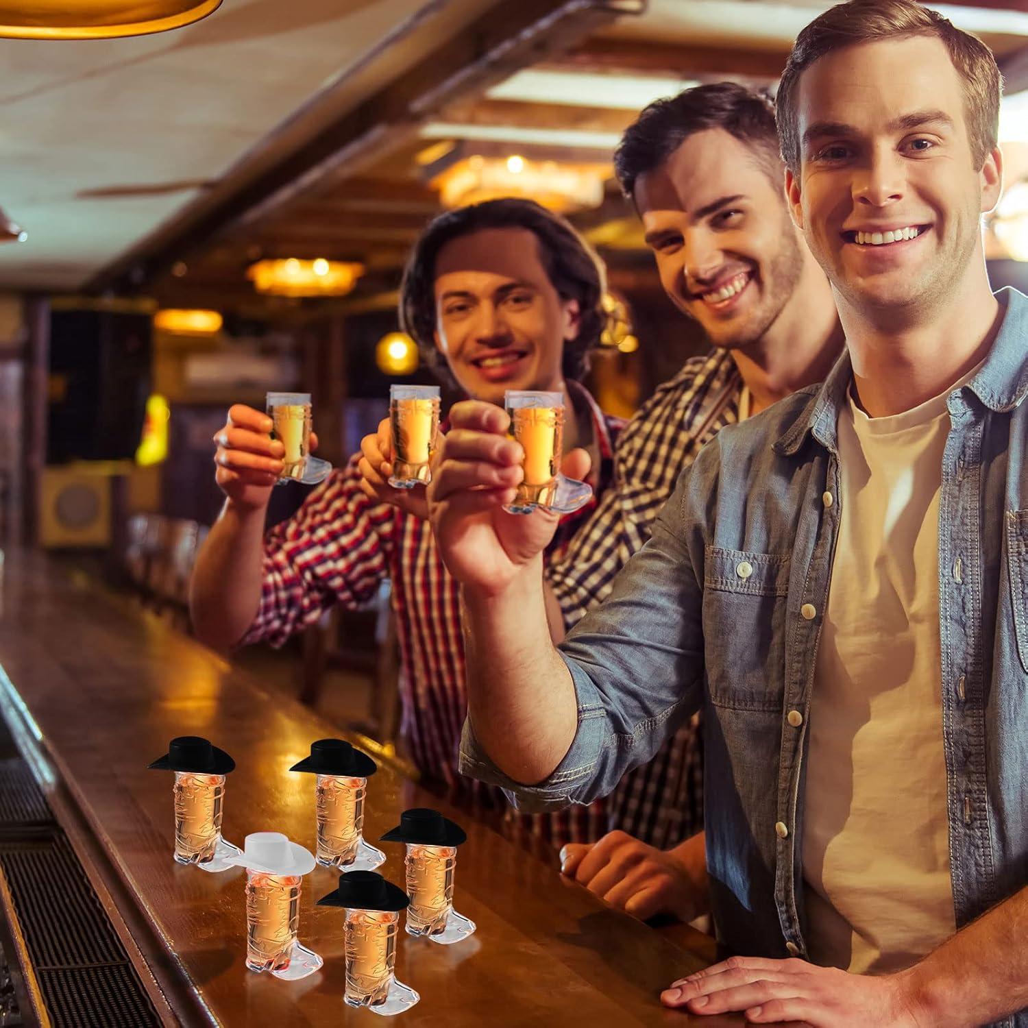 Sumind 40 Piezas Decoraciones Fiesta Vaquera Mini Sombreros y Vasos