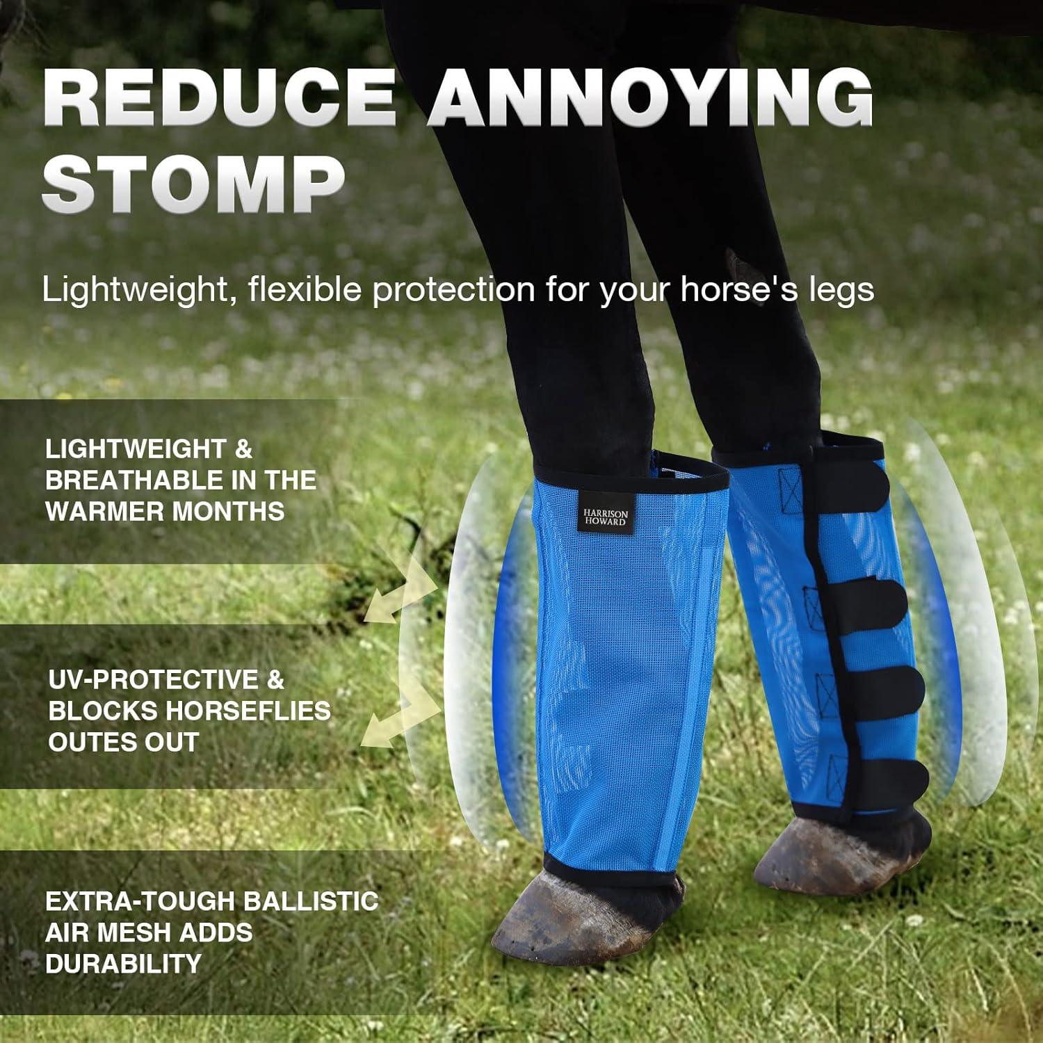 Botas de Mosca Harrison Howard Medianas Azul Cielo UV 4 Piezas