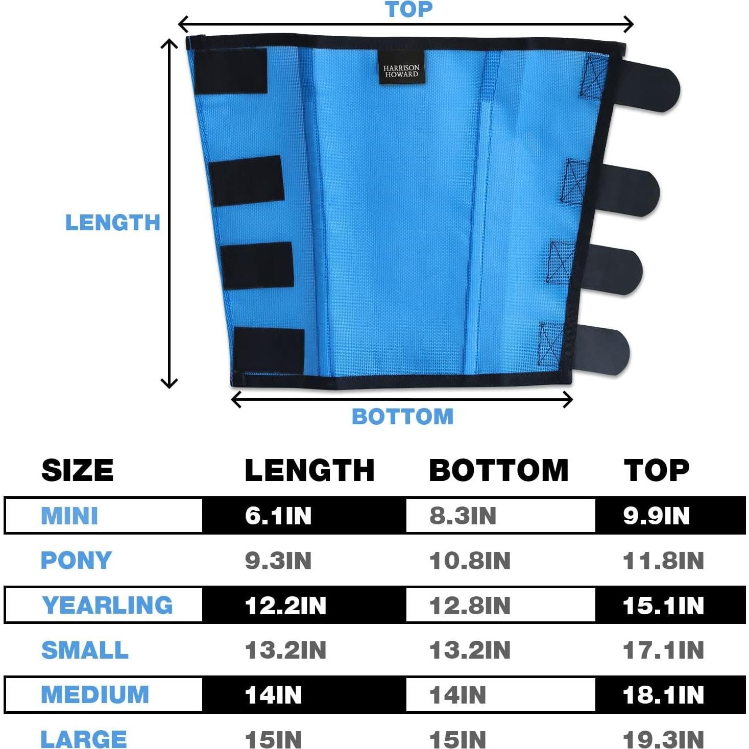 Botas de Mosca Harrison Howard Medianas Azul Cielo UV 4 Piezas