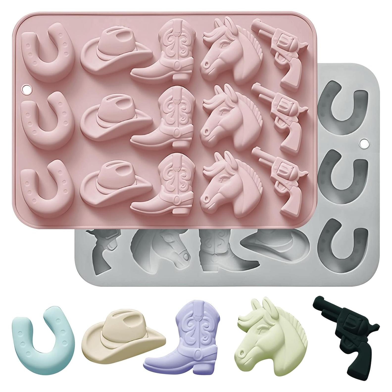 Moldes de Silicona para Chocolate HINGTAI - Sombrero y Bota