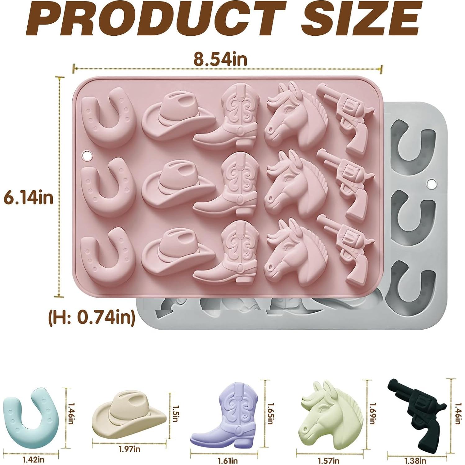 Moldes de Silicona para Chocolate HINGTAI - Sombrero y Bota