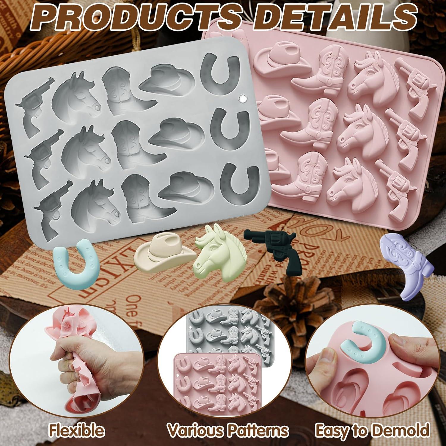 Moldes de Silicona para Chocolate HINGTAI - Sombrero y Bota