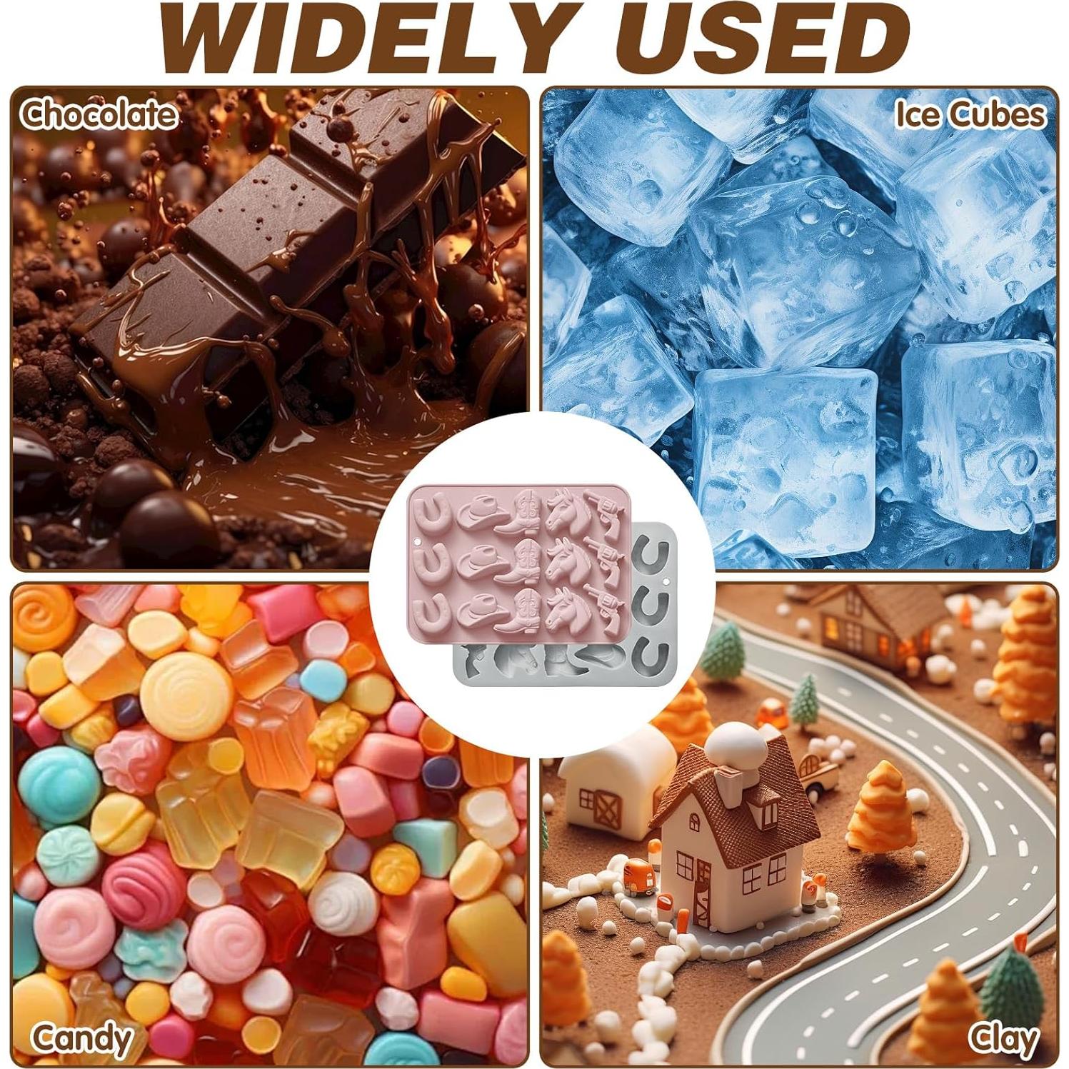 Moldes de Silicona para Chocolate HINGTAI - Sombrero y Bota