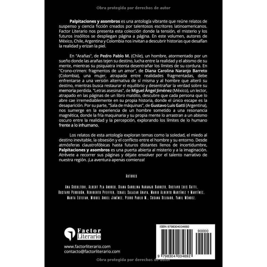 Palpitaciones y asombros: Relatos de suspenso y ciencia ficción latinoamericanos (Spanish Edition)