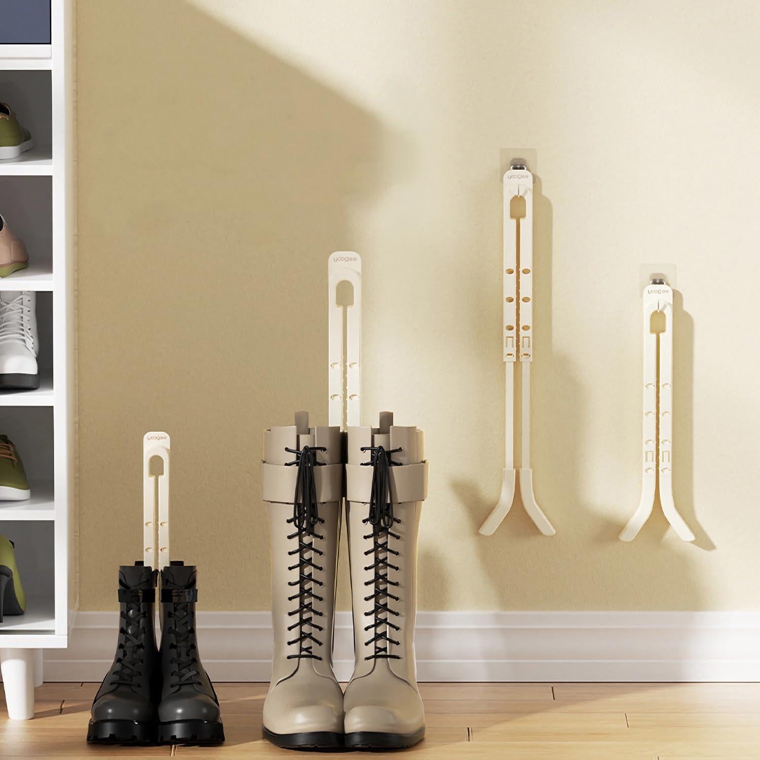 Soportes para Botas Largas Ajustables 2 Piezas - Color Crema